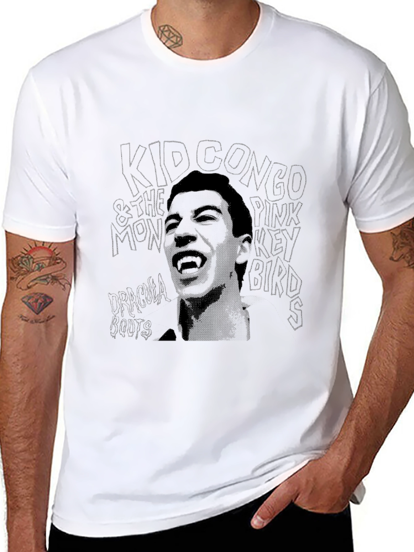 Kid Congo & The Pink Monkey Birds Black T-Shirt