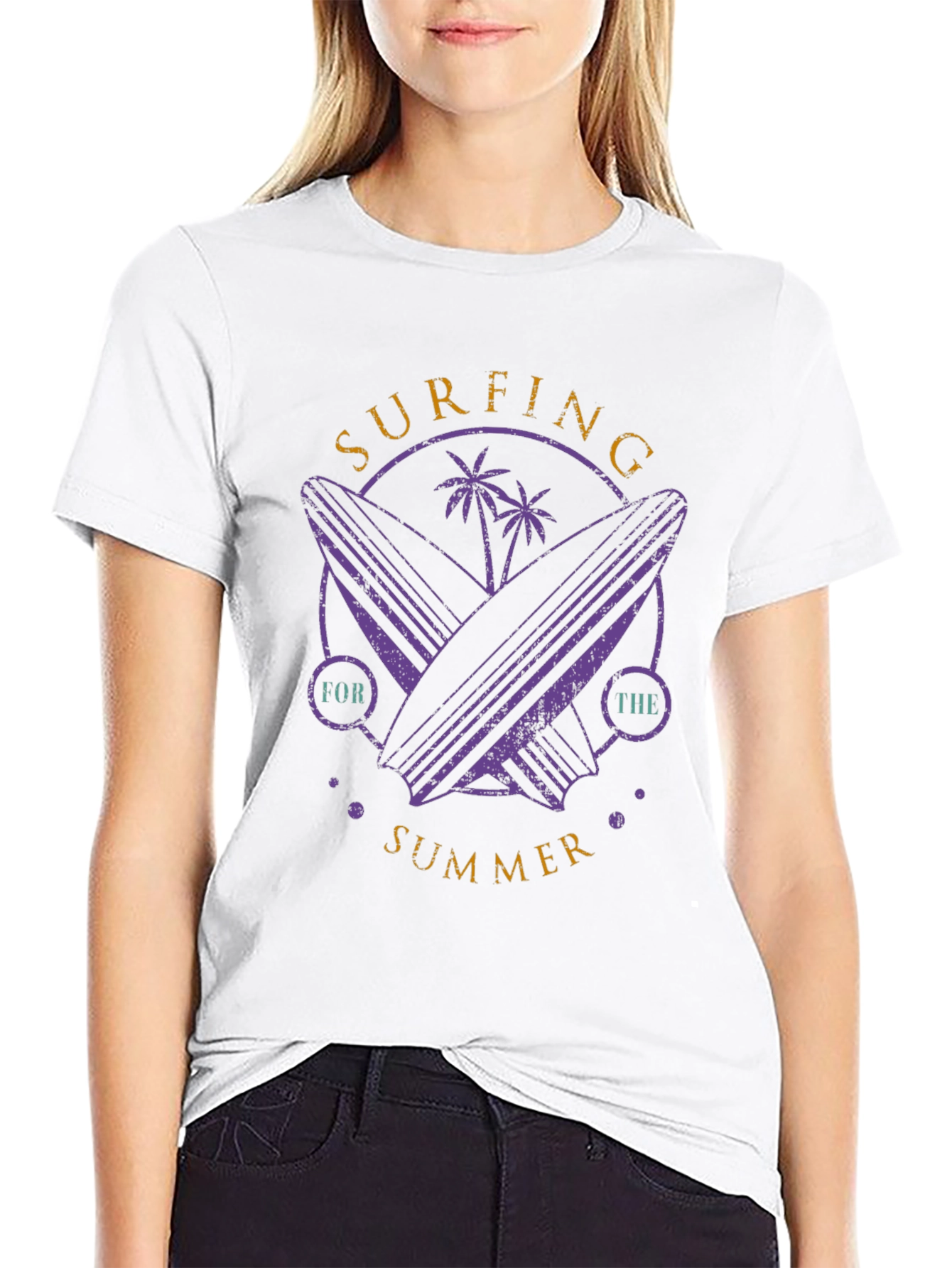 Surfing for the Summer Graphic T-Shirt