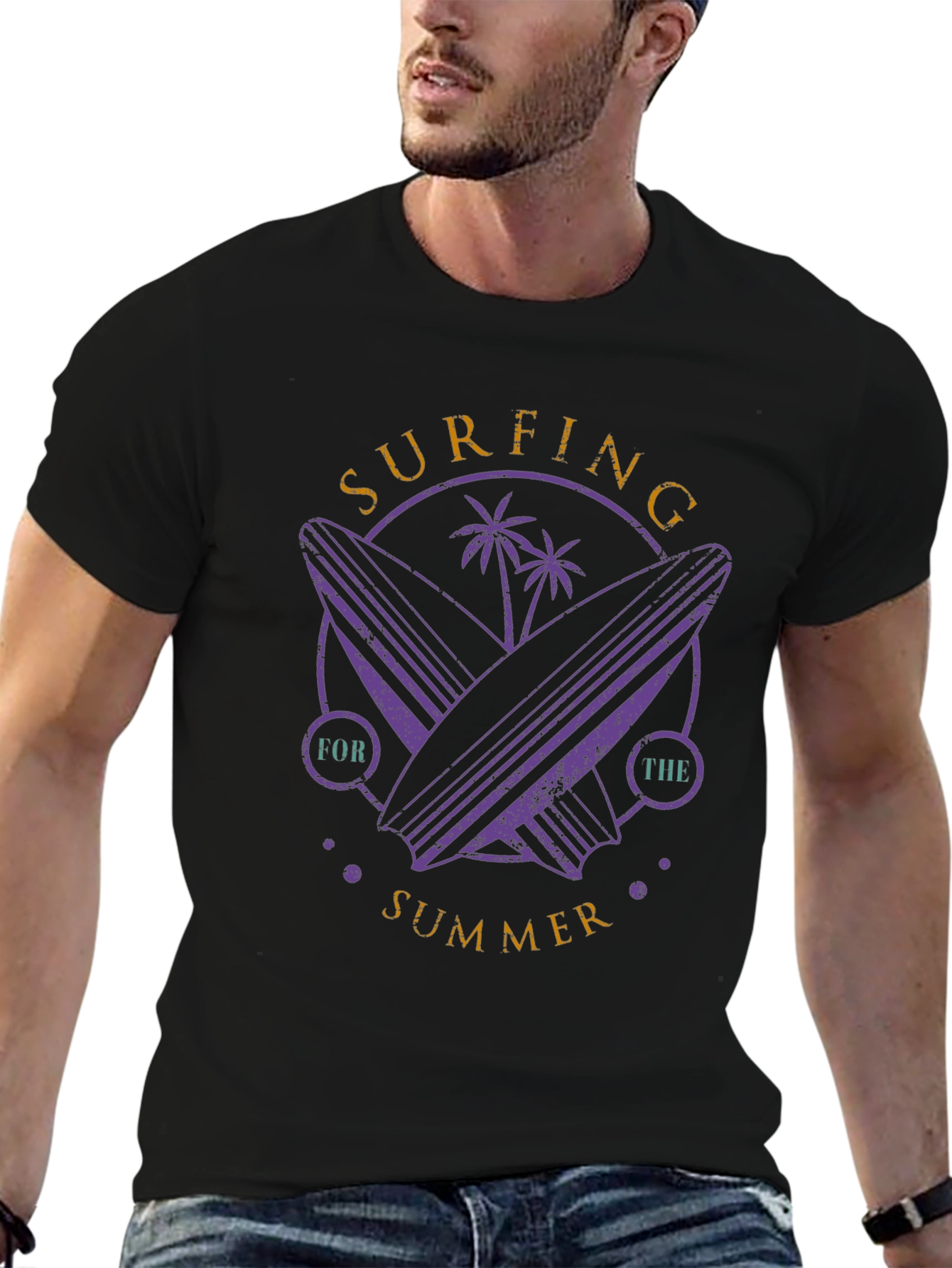Surfing for the Summer Graphic T-Shirt