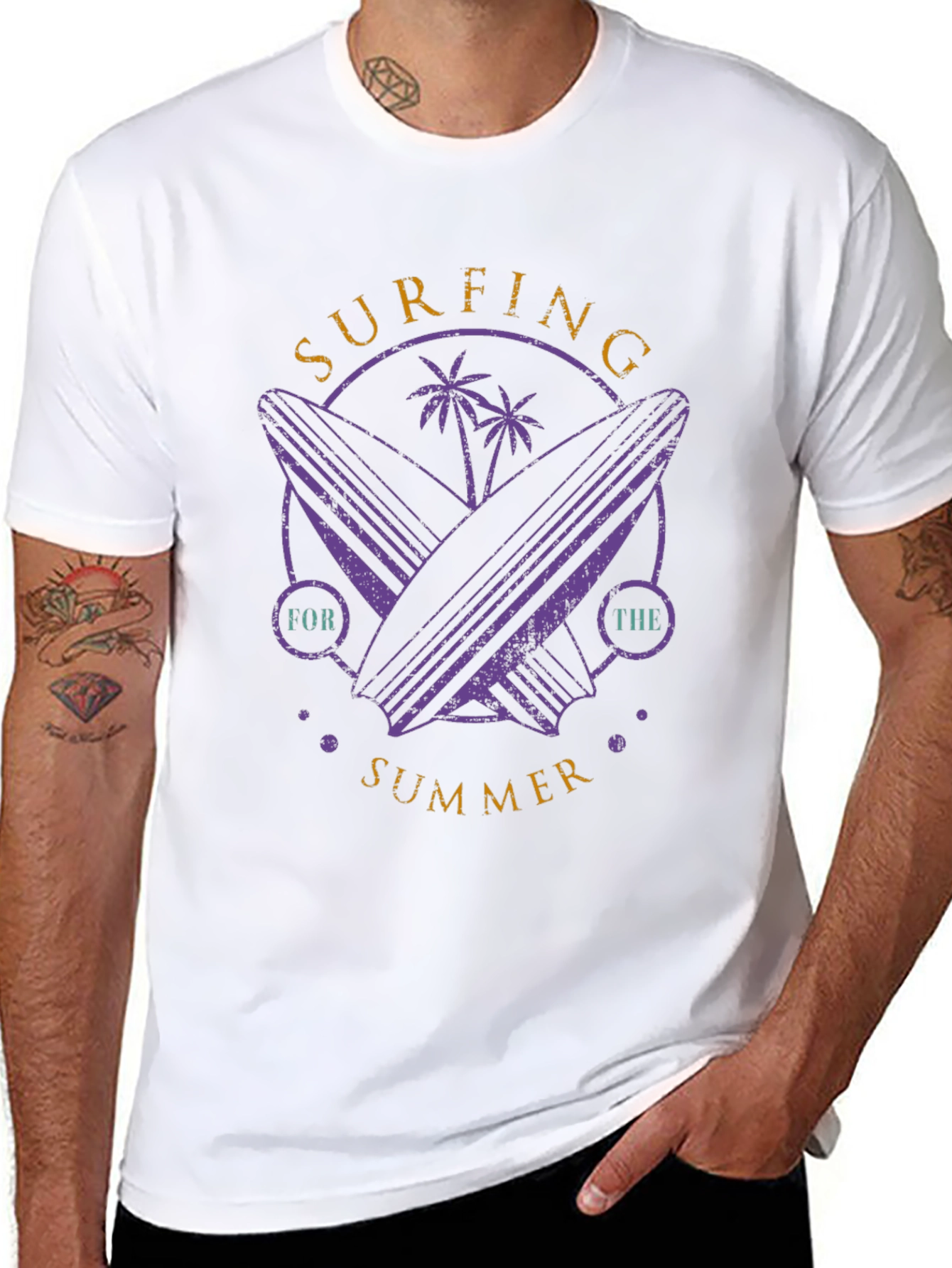 Surfing for the Summer Graphic T-Shirt
