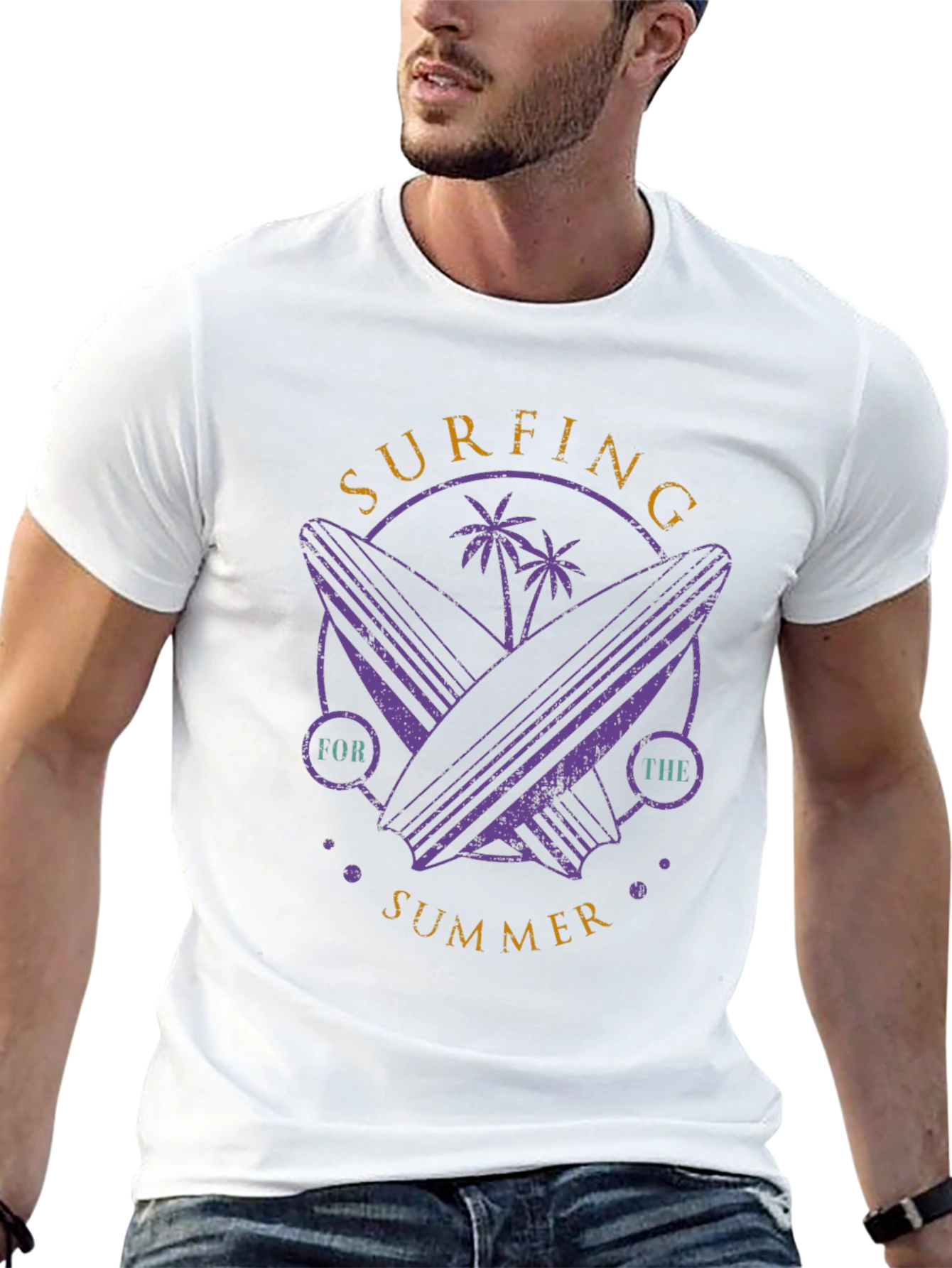 Surfing for the Summer Graphic T-Shirt