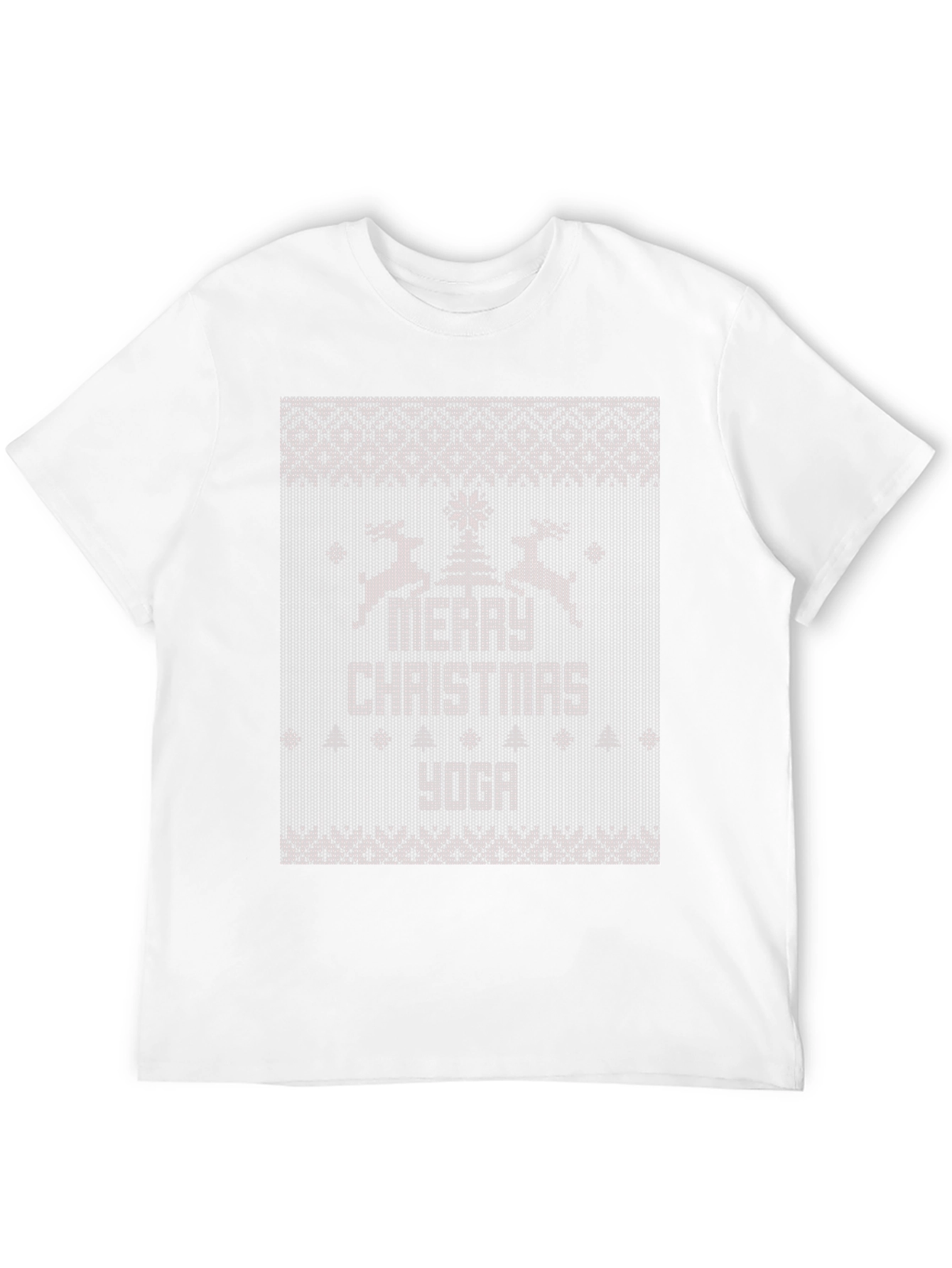 Merry Christmas Yoga Ugly Christmas Sweater T-Shirt
