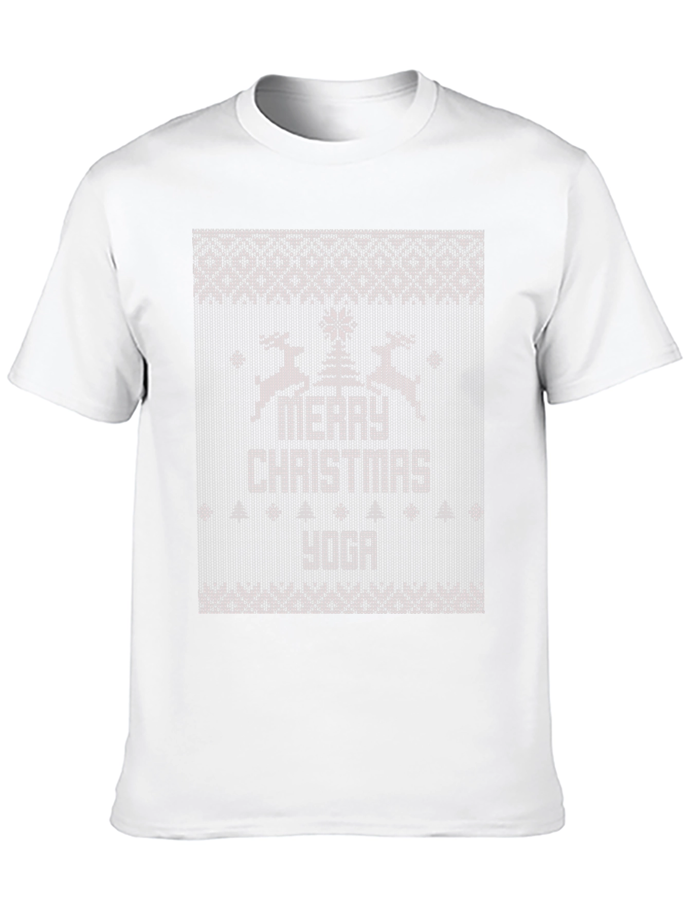 Merry Christmas Yoga Ugly Christmas Sweater T-Shirt