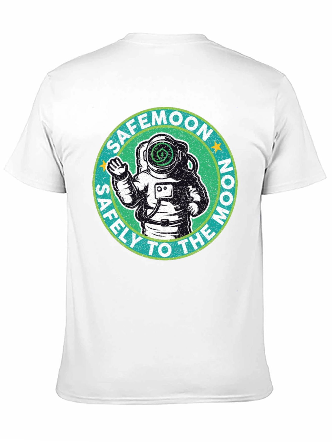 Safemoon Astronaut Black T-Shirt - Safely to the Moon!