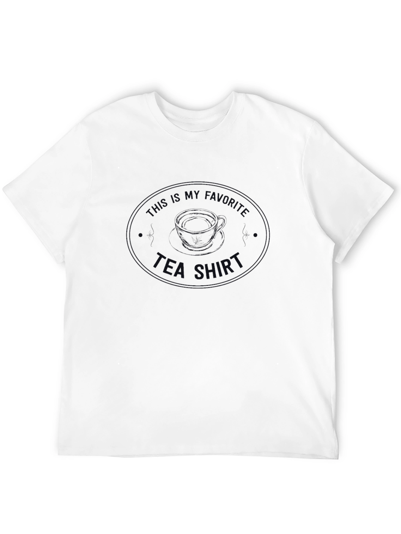 Black This Is My Favorite Tea Graphic T-Shirt