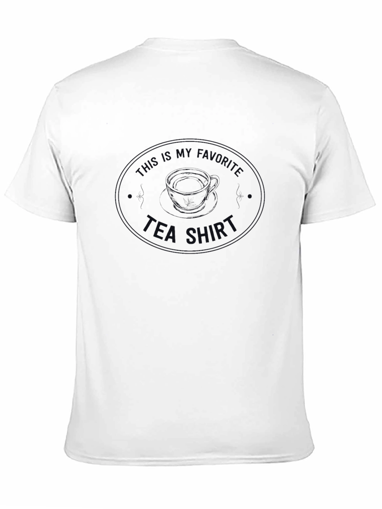 Black This Is My Favorite Tea Graphic T-Shirt