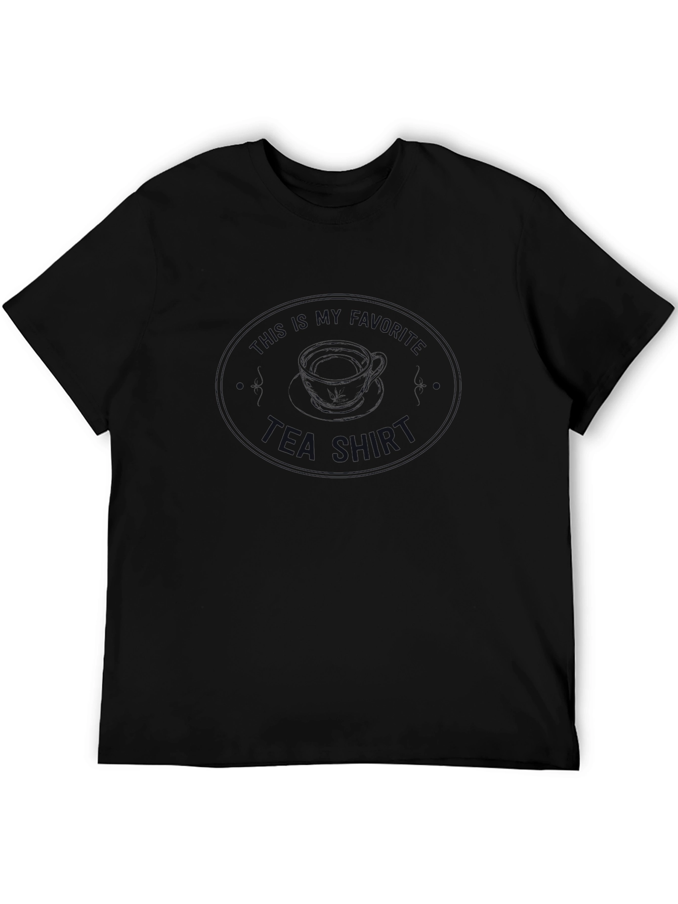 Black This Is My Favorite Tea Graphic T-Shirt