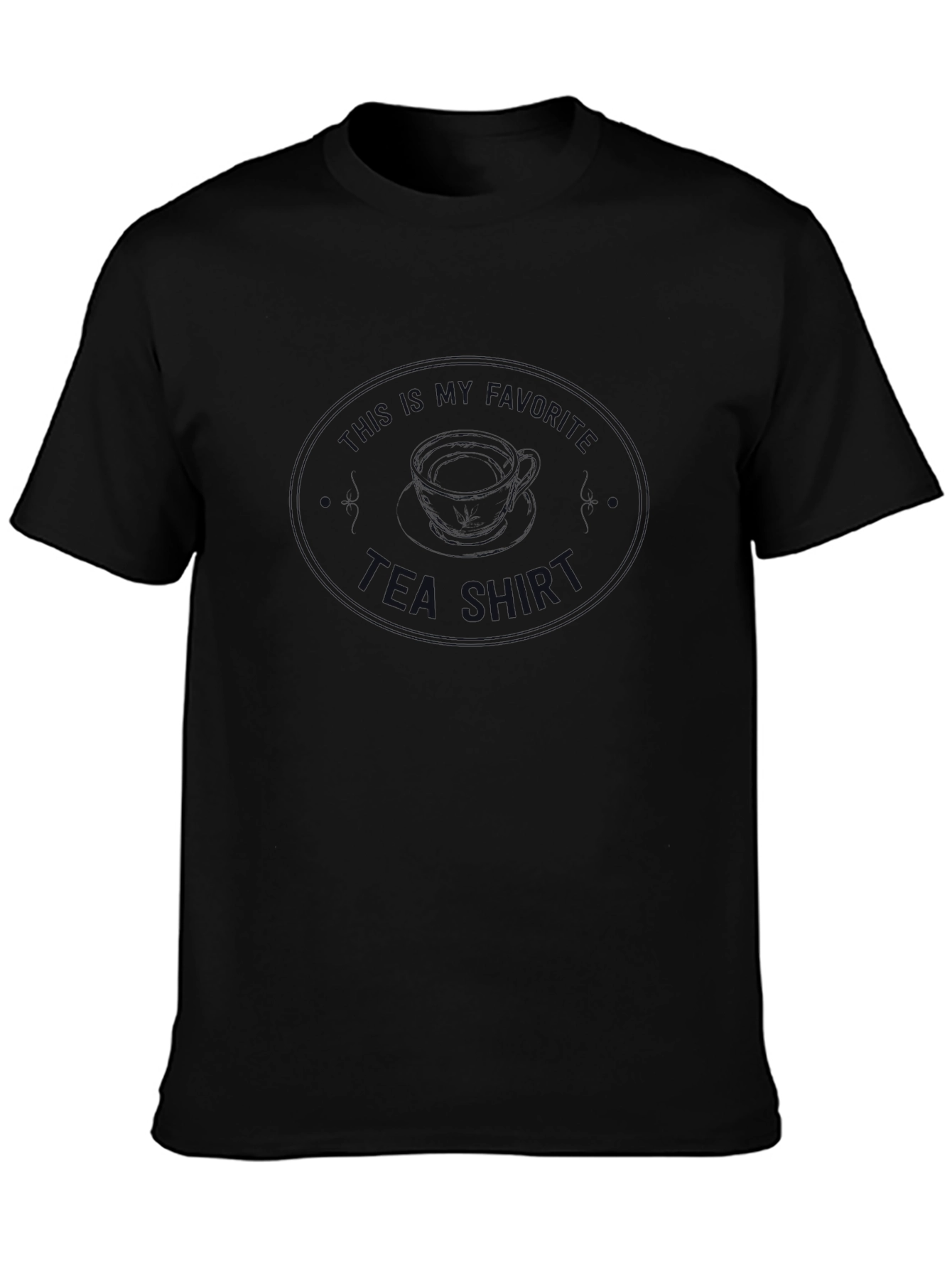 Black This Is My Favorite Tea Graphic T-Shirt