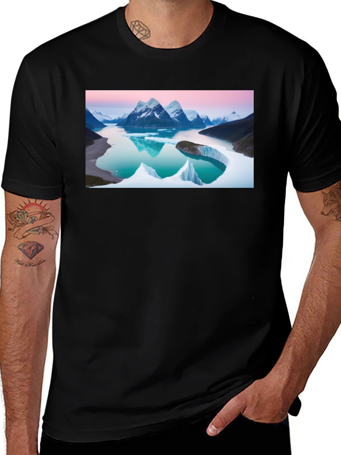 Mountain Lake Graphic T-Shirt