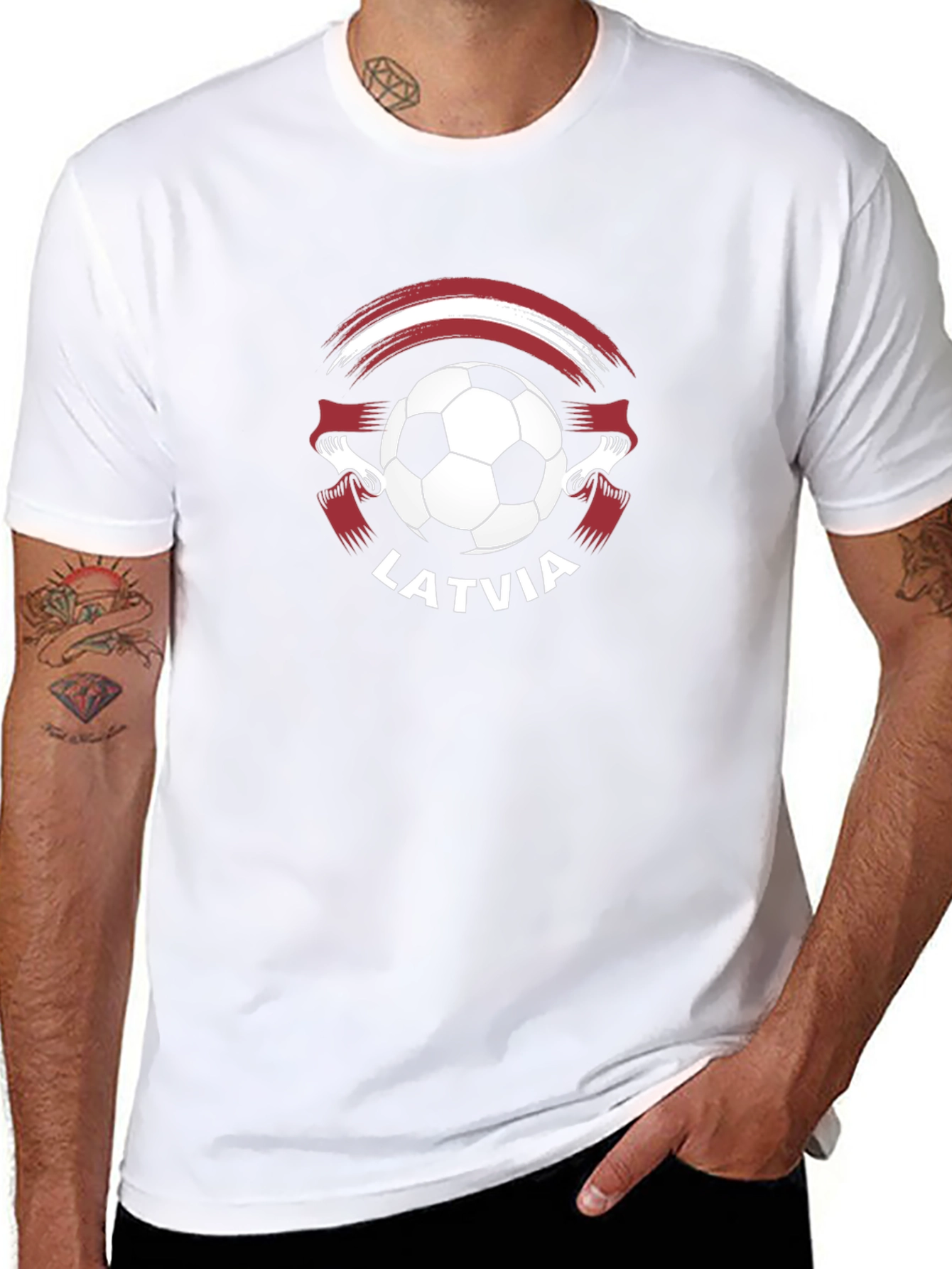 Latvia Soccer Fan T-Shirt