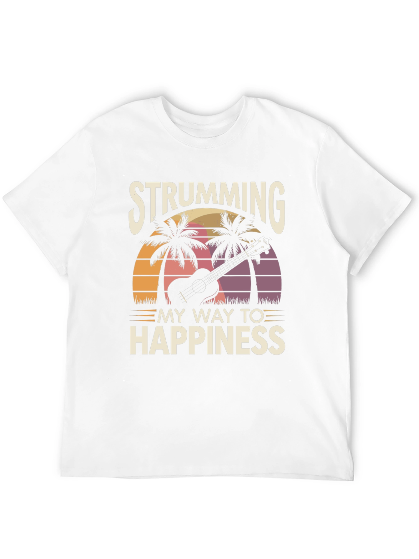 Strumming to Happiness Graphic T-Shirt