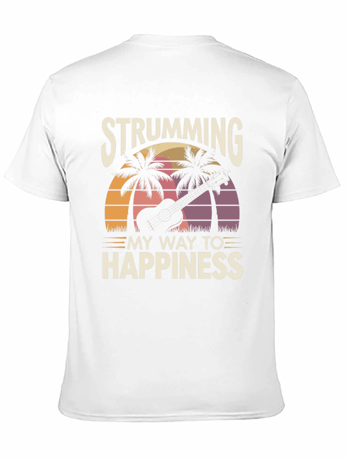 Strumming to Happiness Graphic T-Shirt