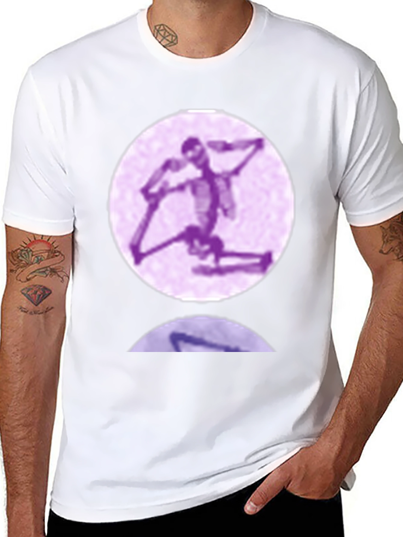 Skeleton Yoga Pose Graphic T-Shirt