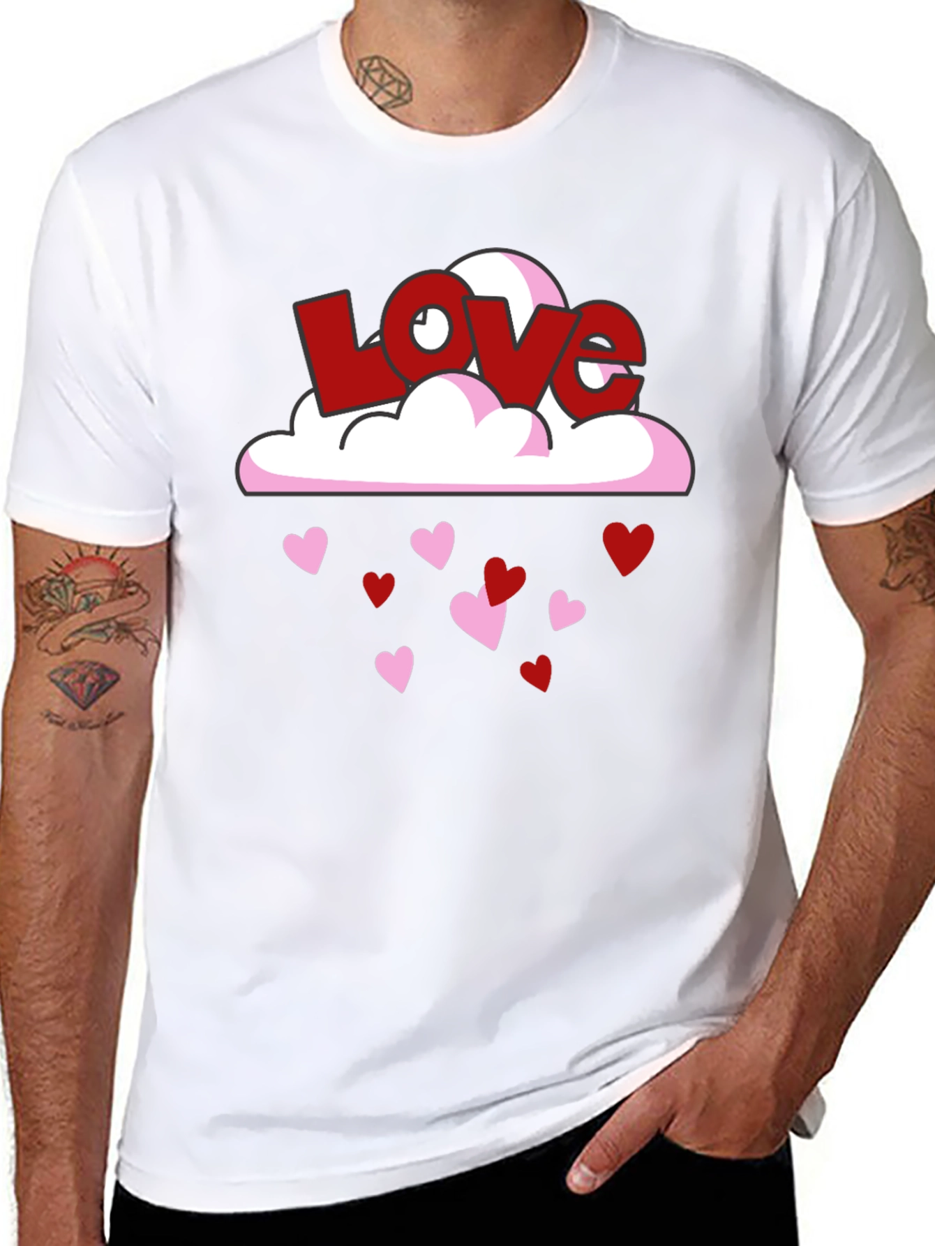 Love Cloud Heart Rain T-Shirt
