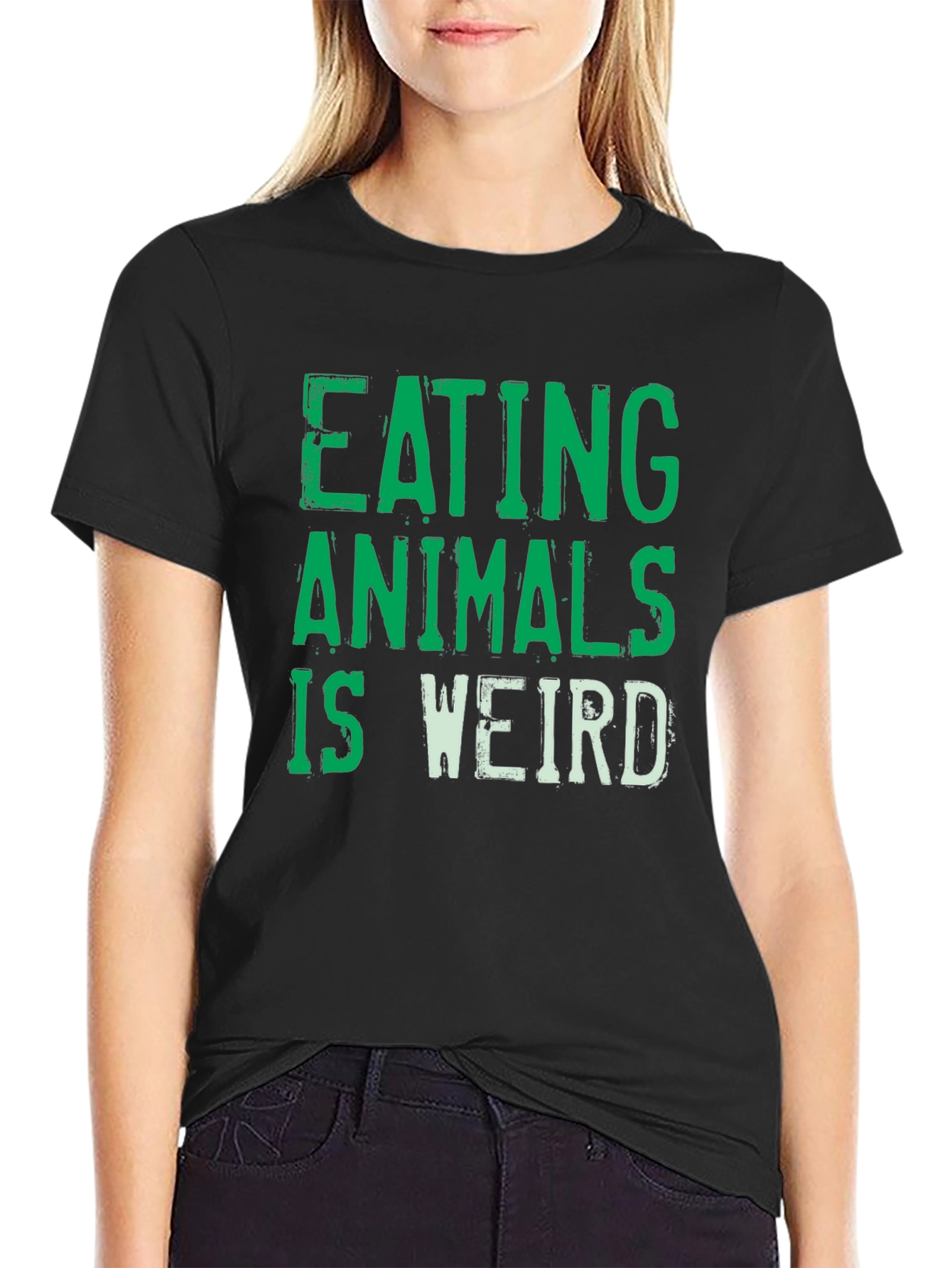 Eating Animals is Weird Graphic Tee - Vegan Shirt