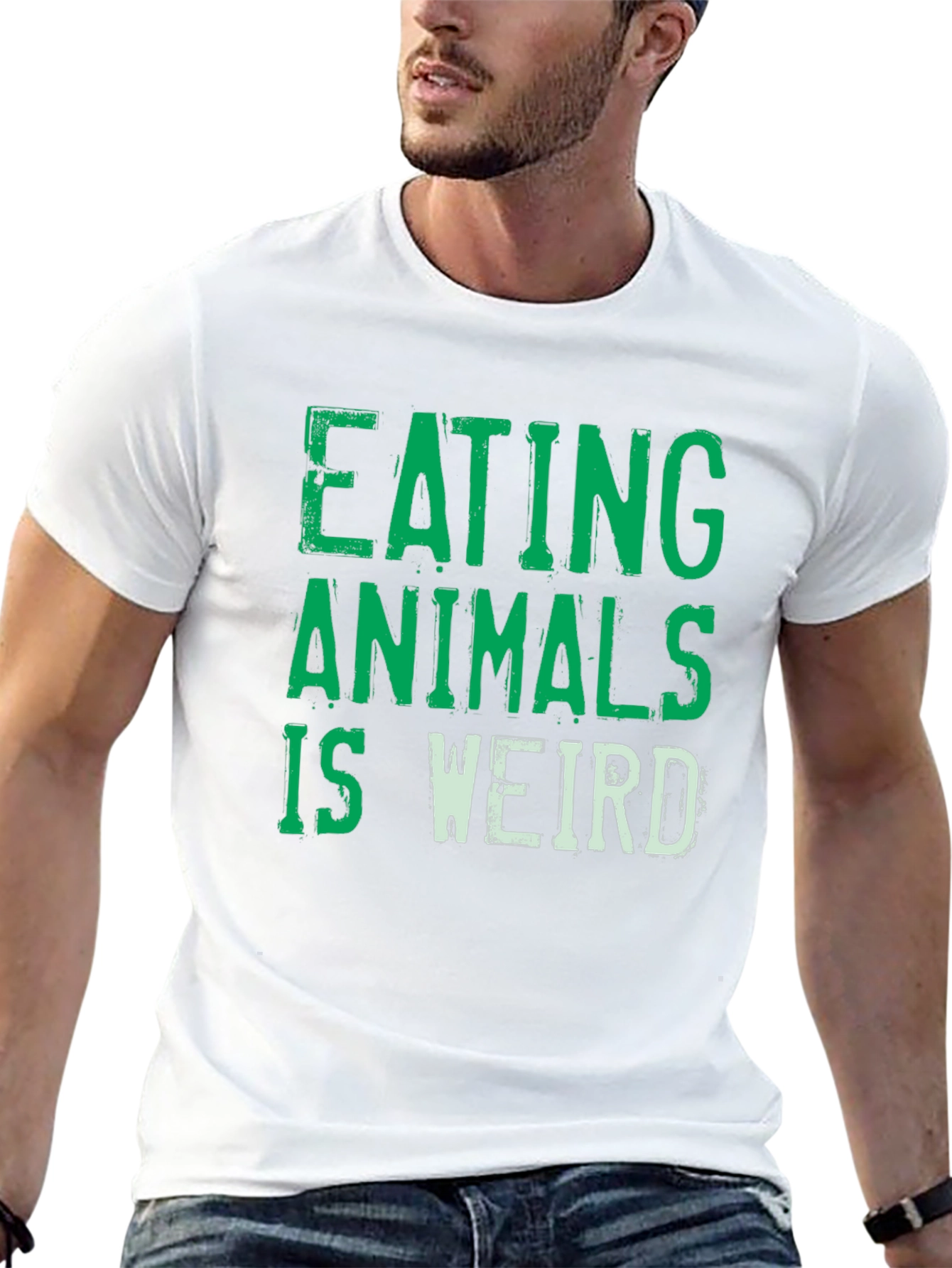 Eating Animals is Weird Graphic Tee - Vegan Shirt