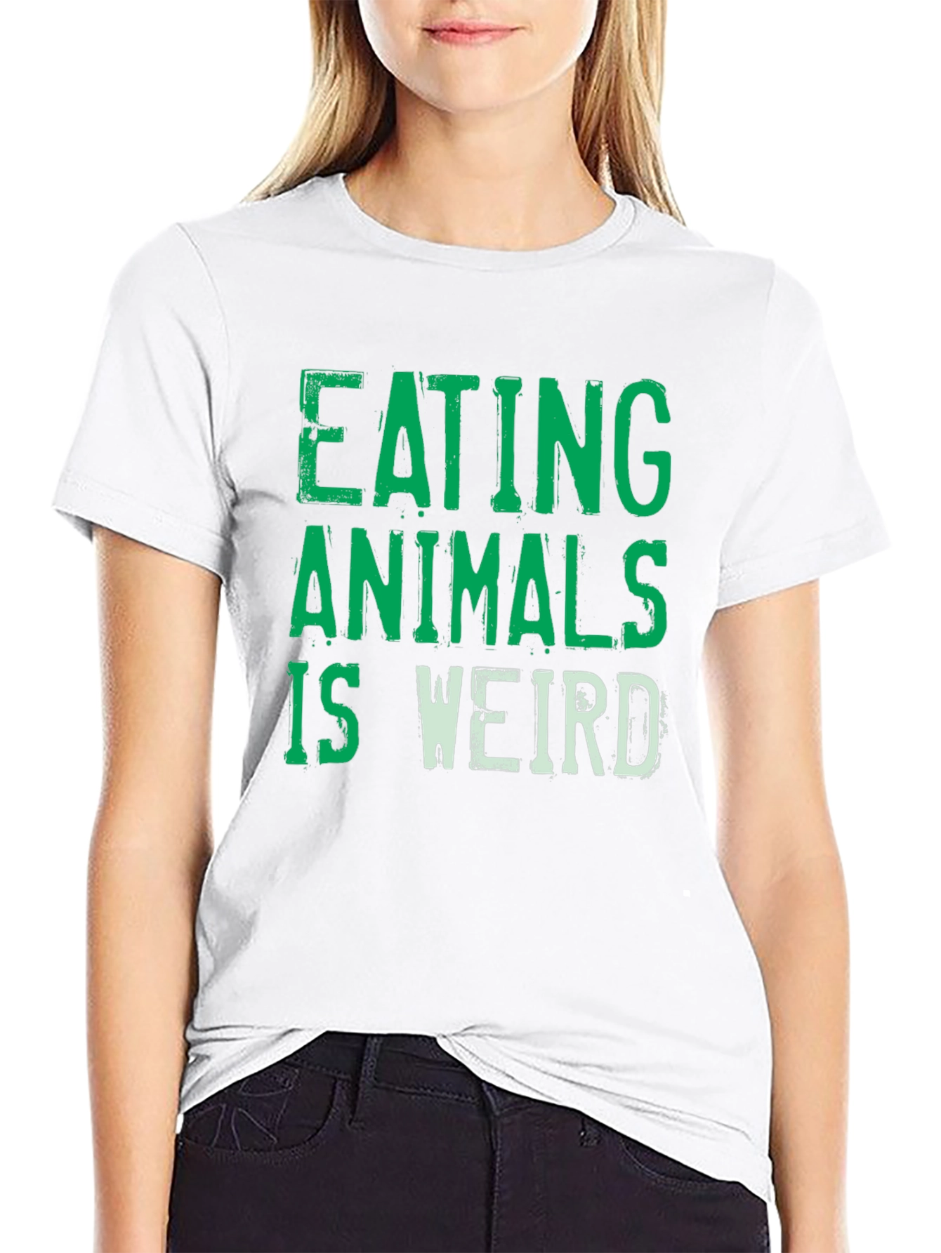 Eating Animals is Weird Graphic Tee - Vegan Shirt