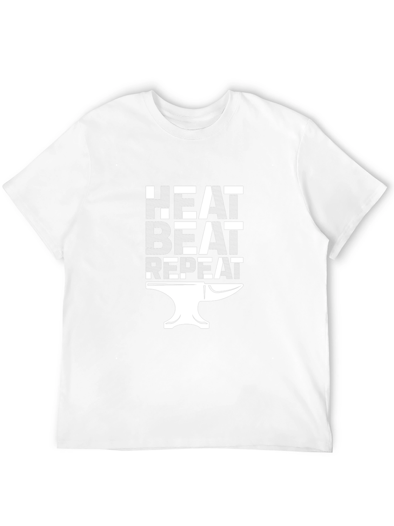 Heat Beat Repeat Blacksmith Anvil Graphic T-Shirt