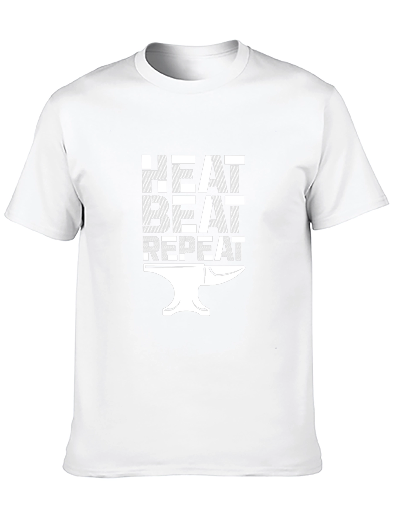 Heat Beat Repeat Blacksmith Anvil Graphic T-Shirt