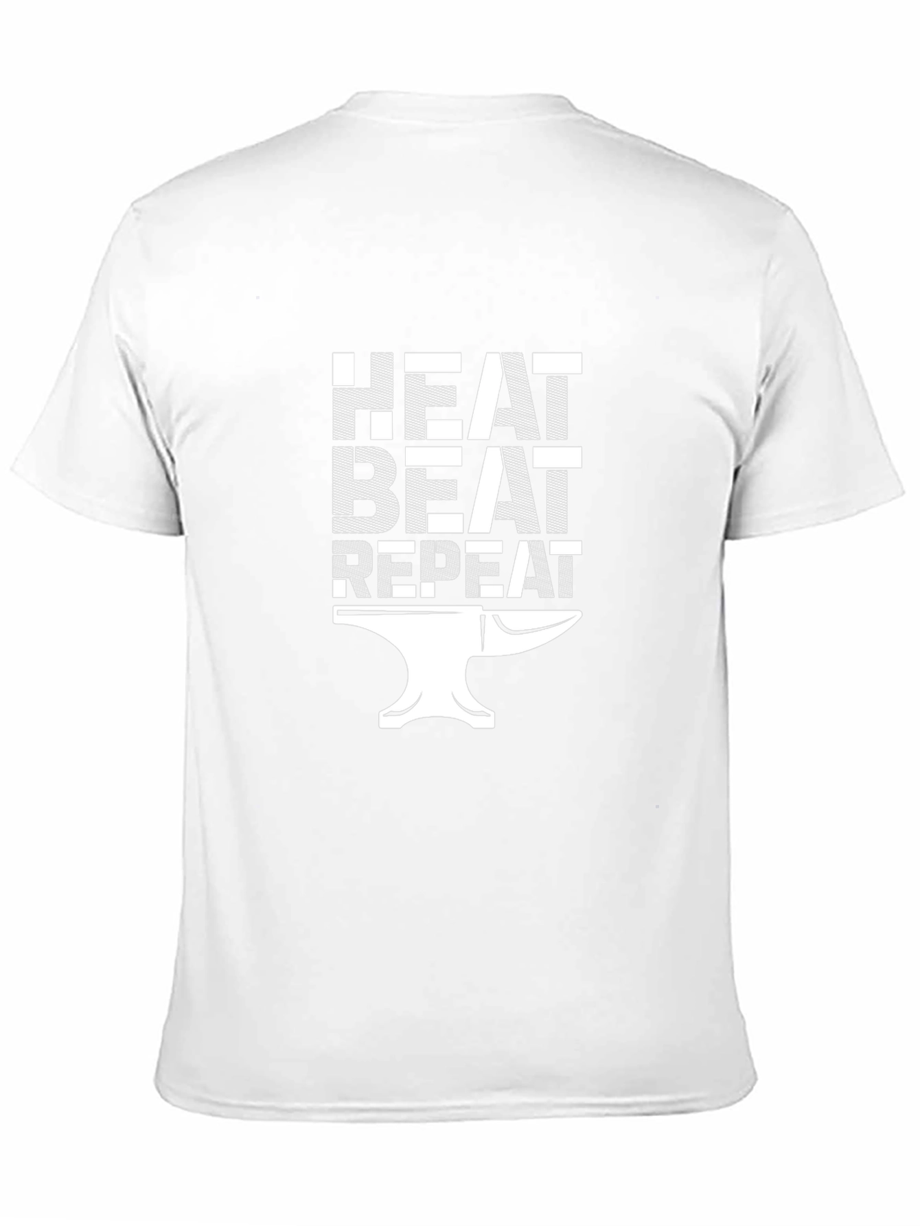 Heat Beat Repeat Blacksmith Anvil Graphic T-Shirt