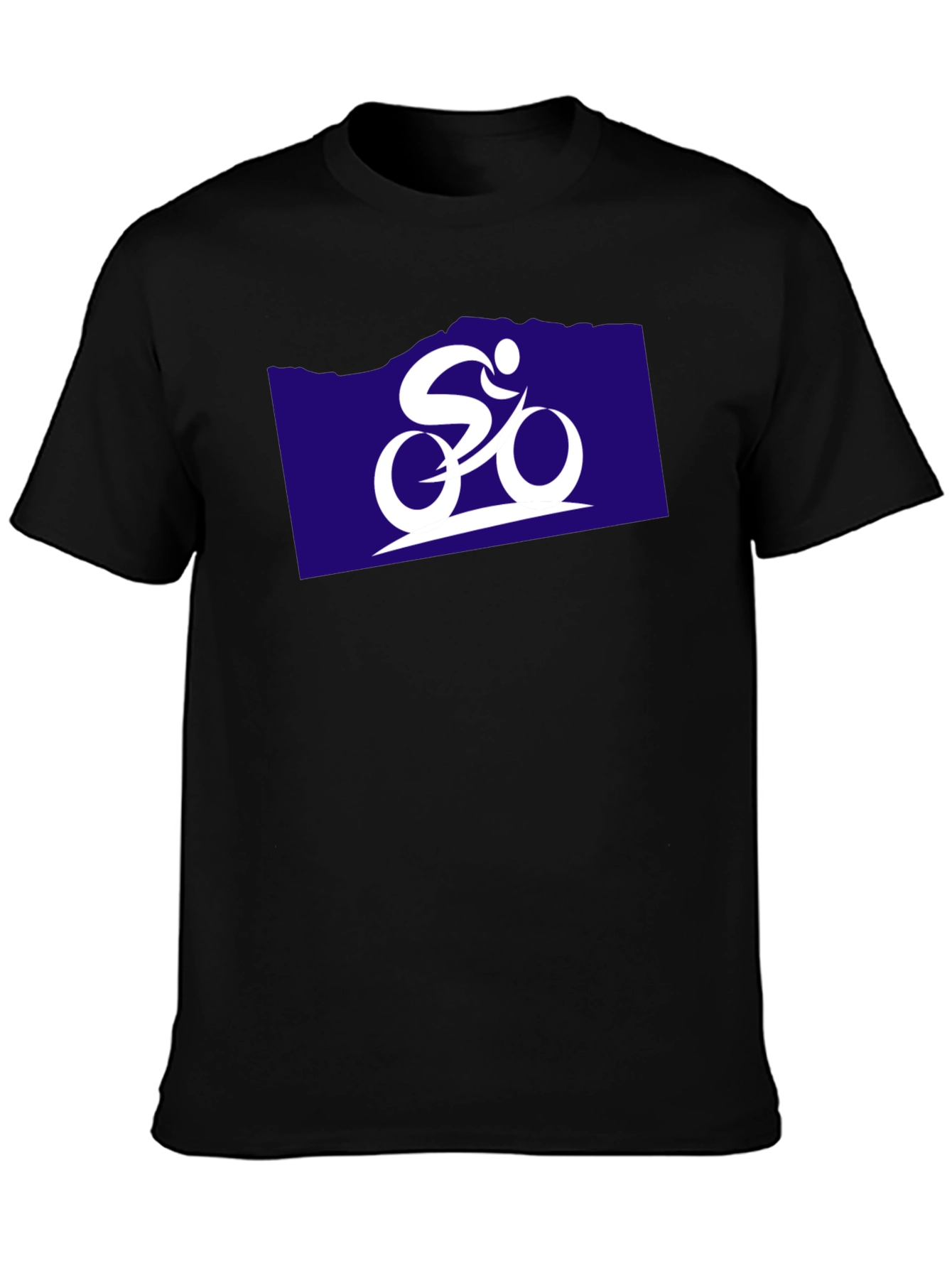 Cycling Graphic Tee - Black