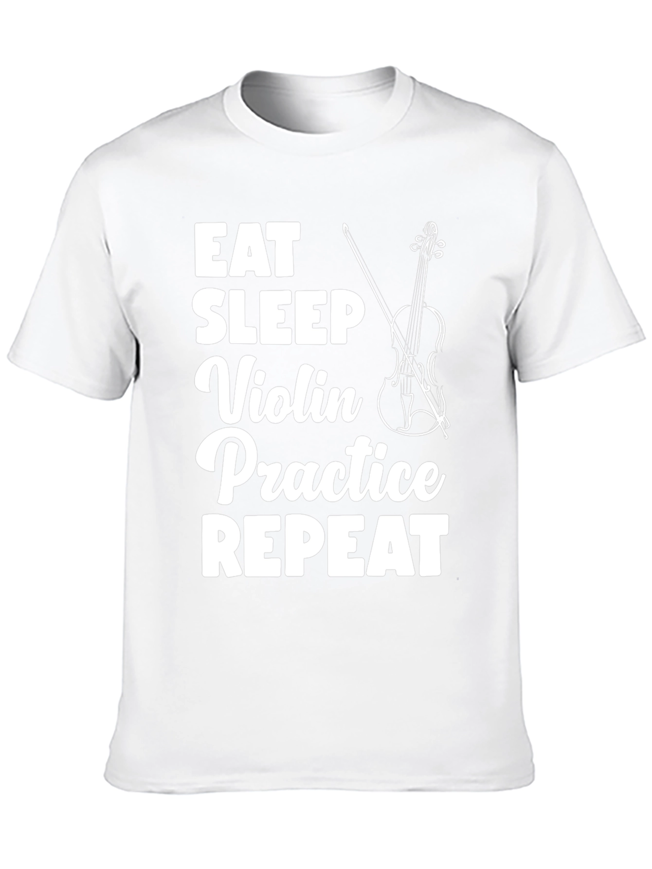 Eat Sleep Violin Practice Repeat Black T-Shirt
