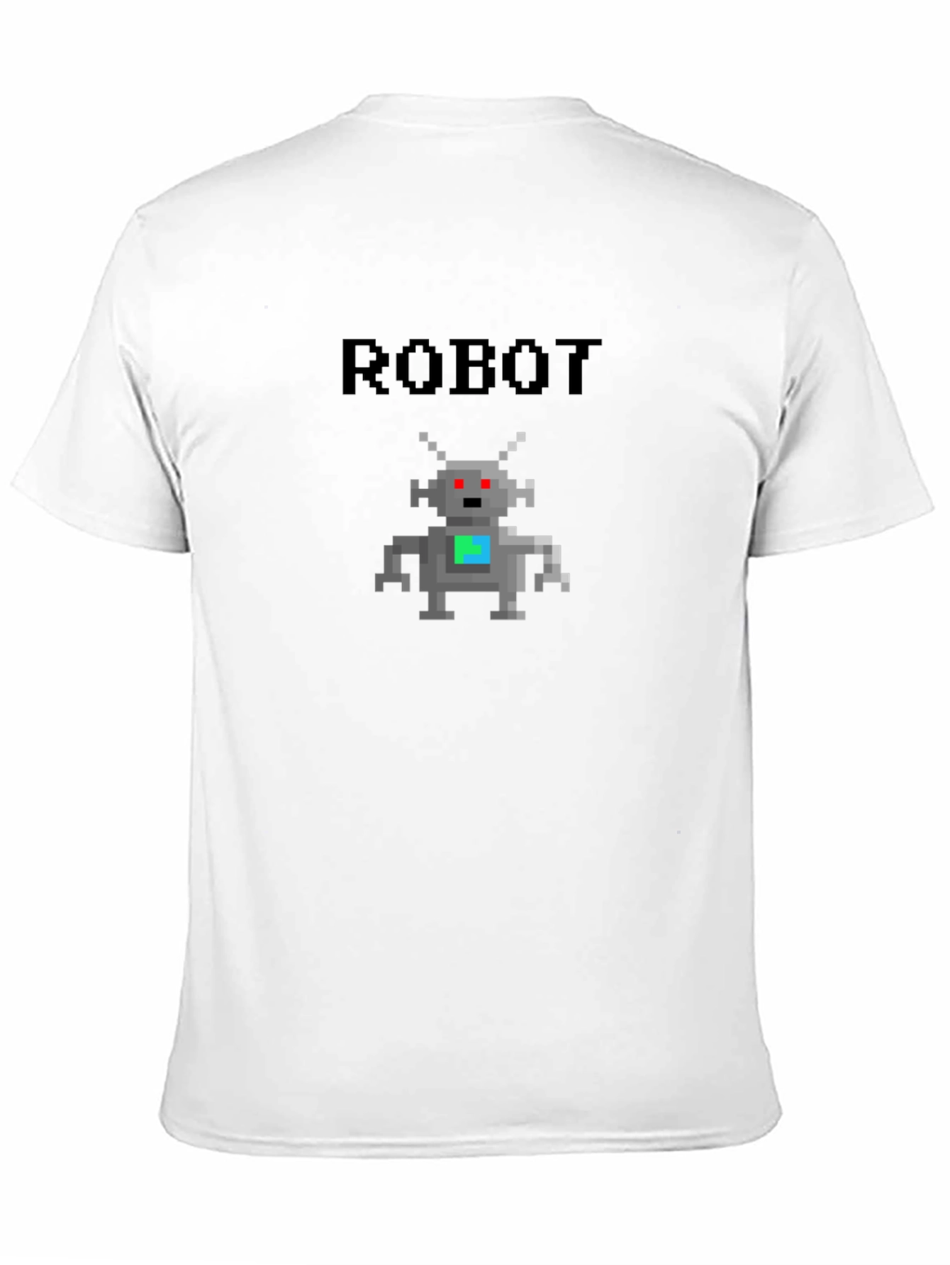 Pixel Robot Graphic Tee - Classic Black