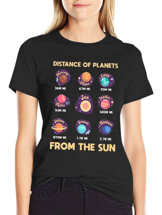 Distance of Planets T-Shirt - Astronomy Space Tee