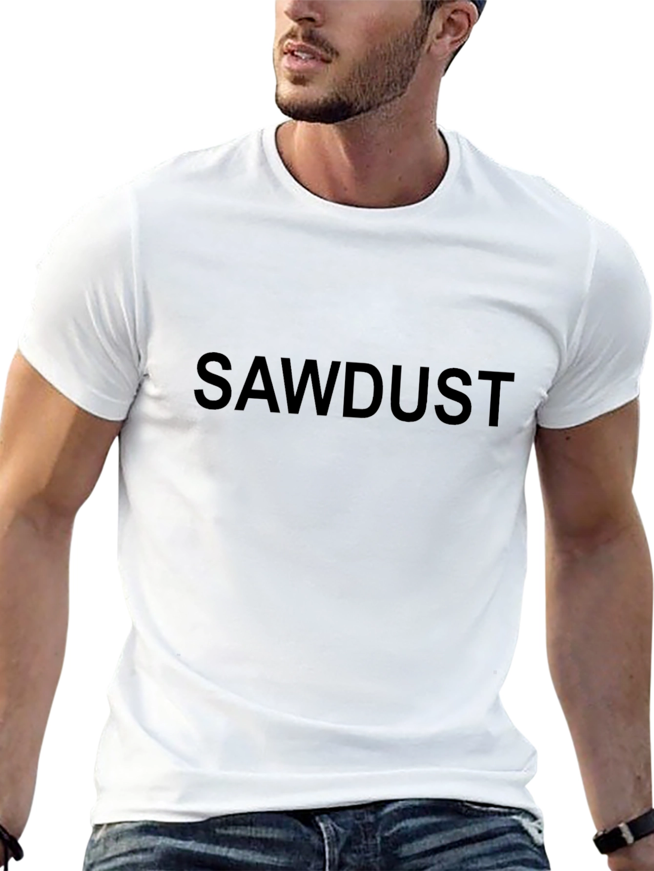 Sawdust Black Tee - Comfortable Everyday Wear