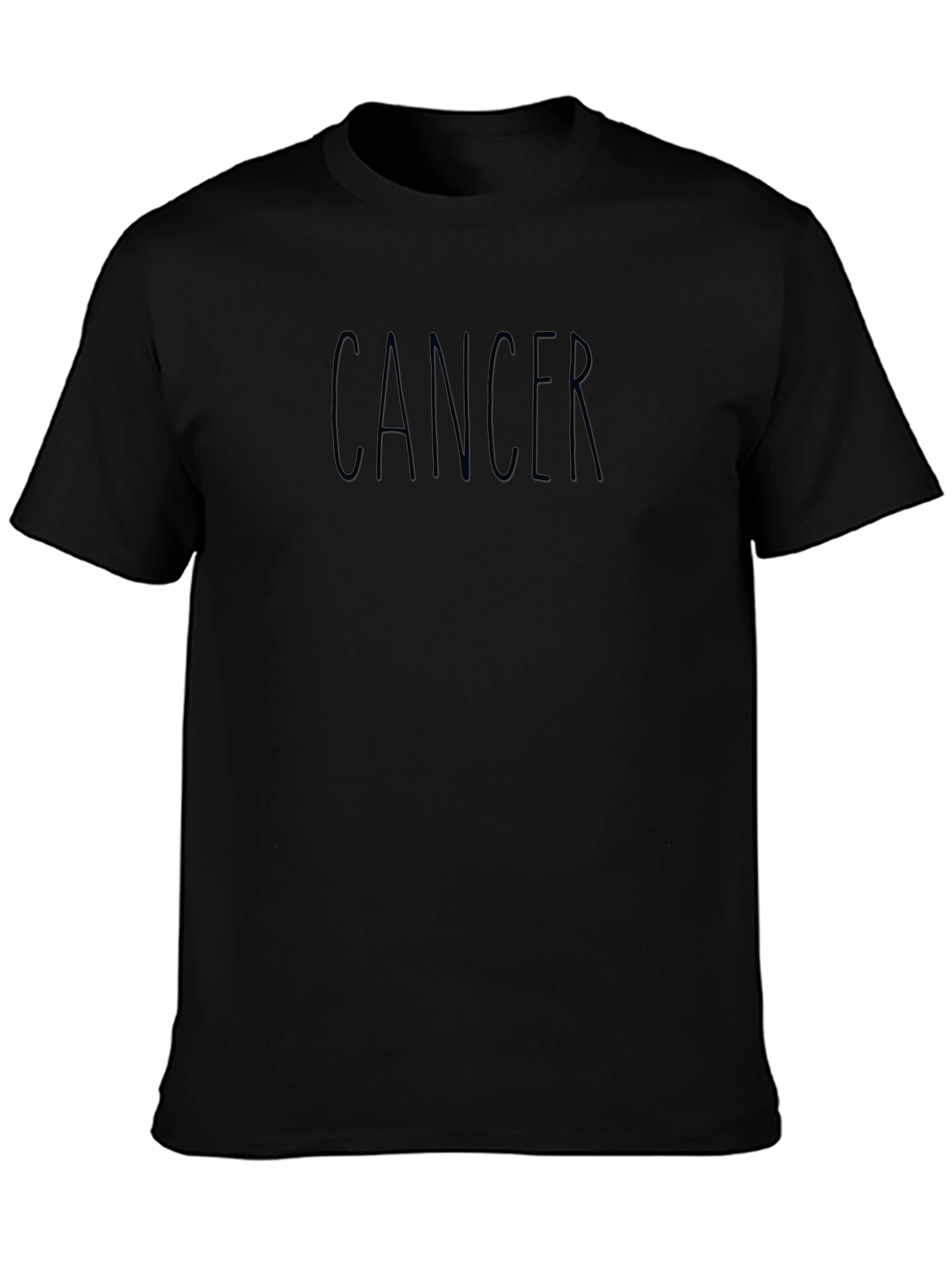 Cancer Zodiac Black Graphic T-Shirt