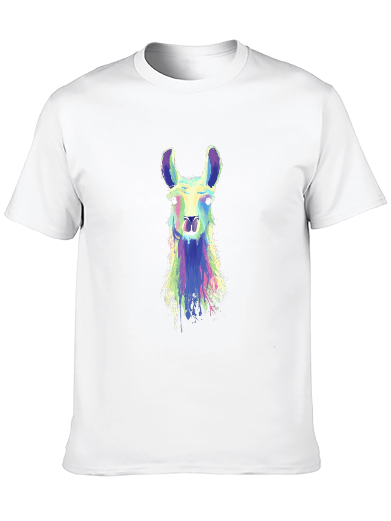 Llama Art Graphic Tee - Cool Animal Shirt
