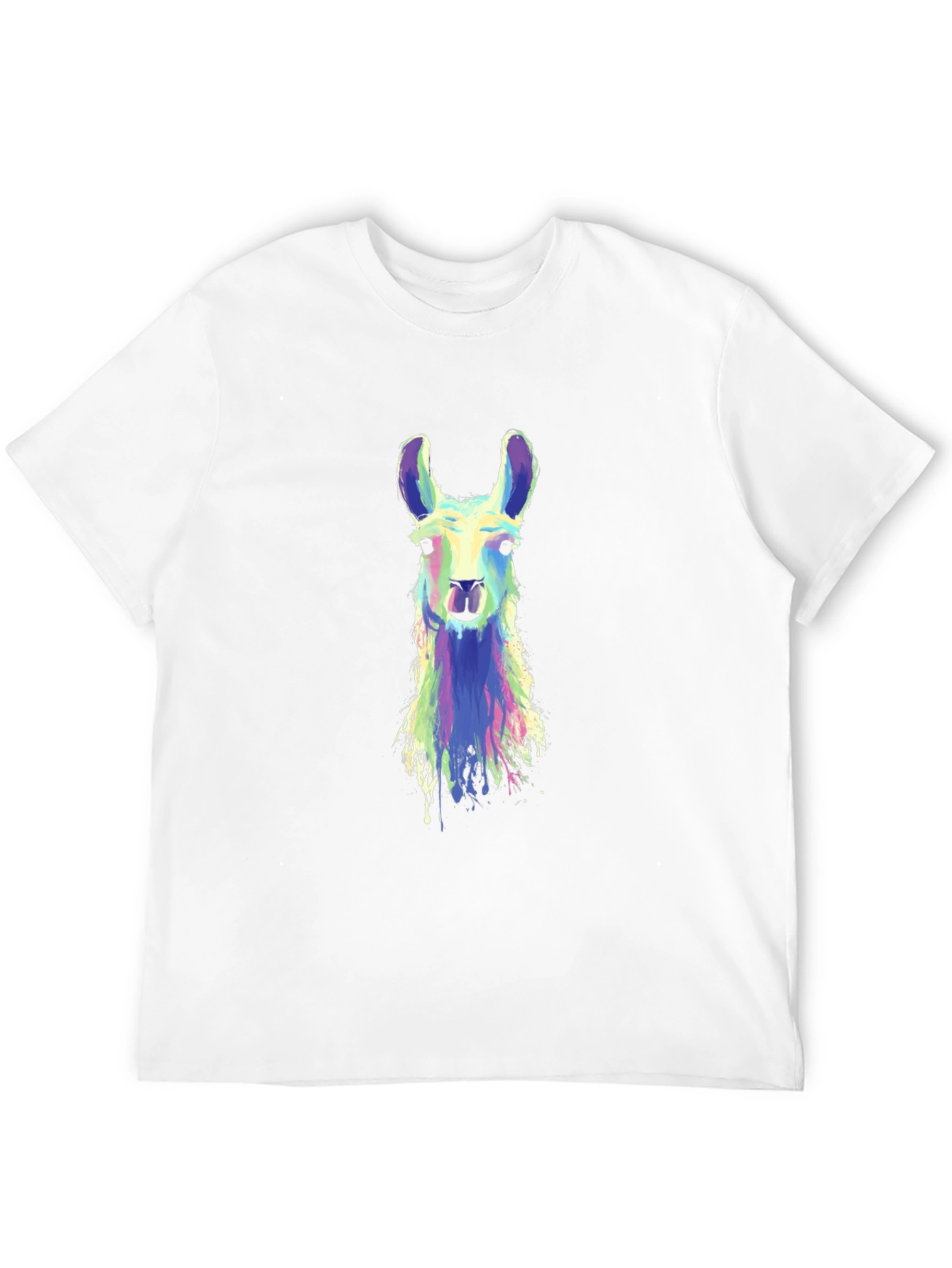 Llama Art Graphic Tee - Cool Animal Shirt