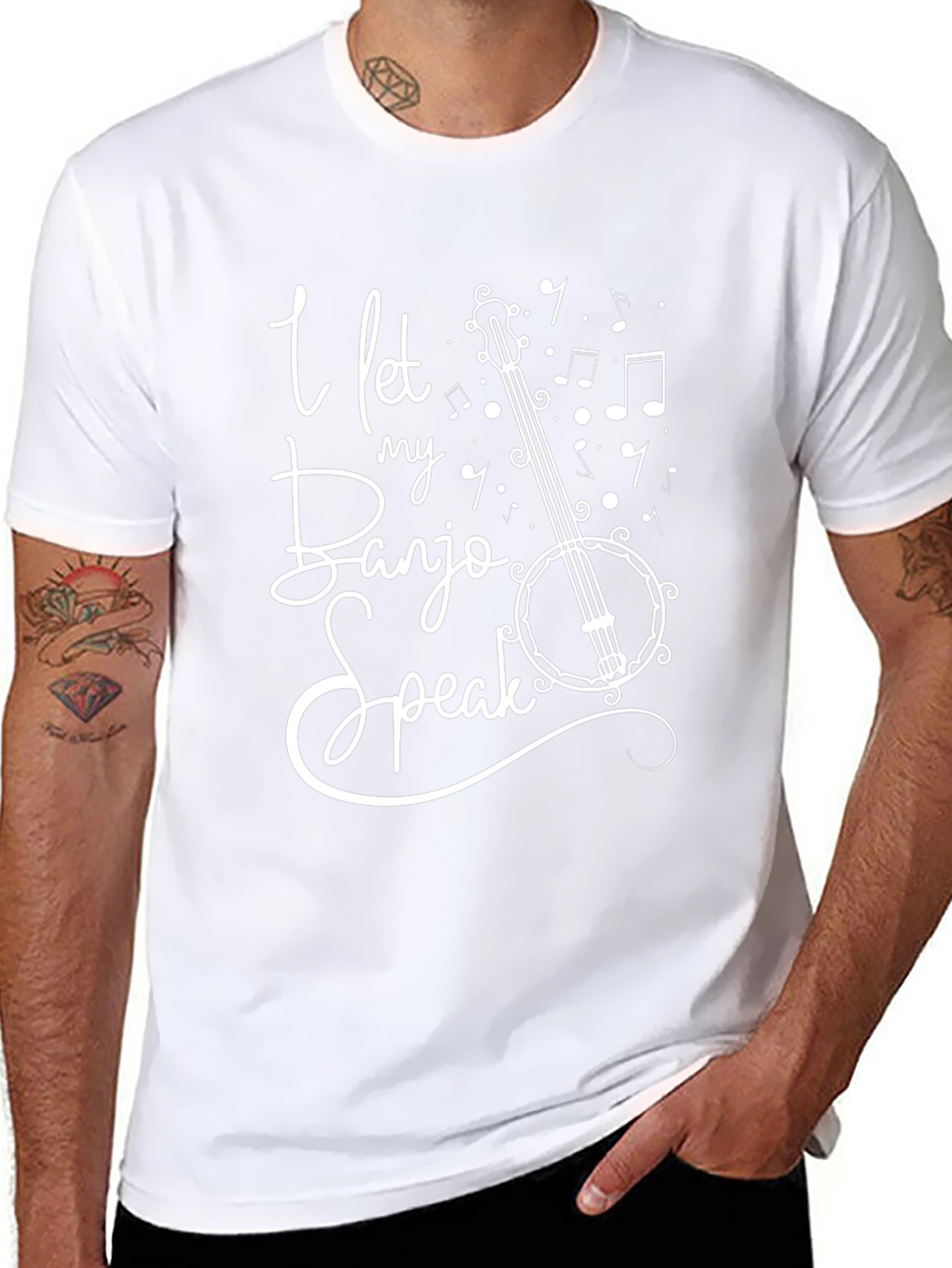 Banjo T-Shirt: Let My Banjo Speak Graphic Tee