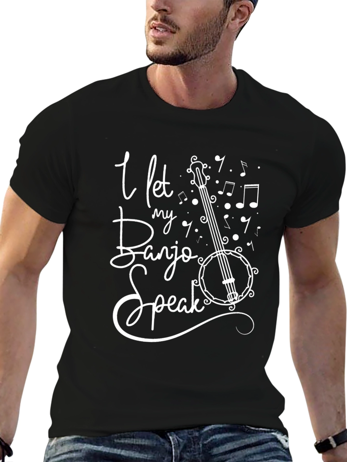 Banjo T-Shirt: Let My Banjo Speak Graphic Tee