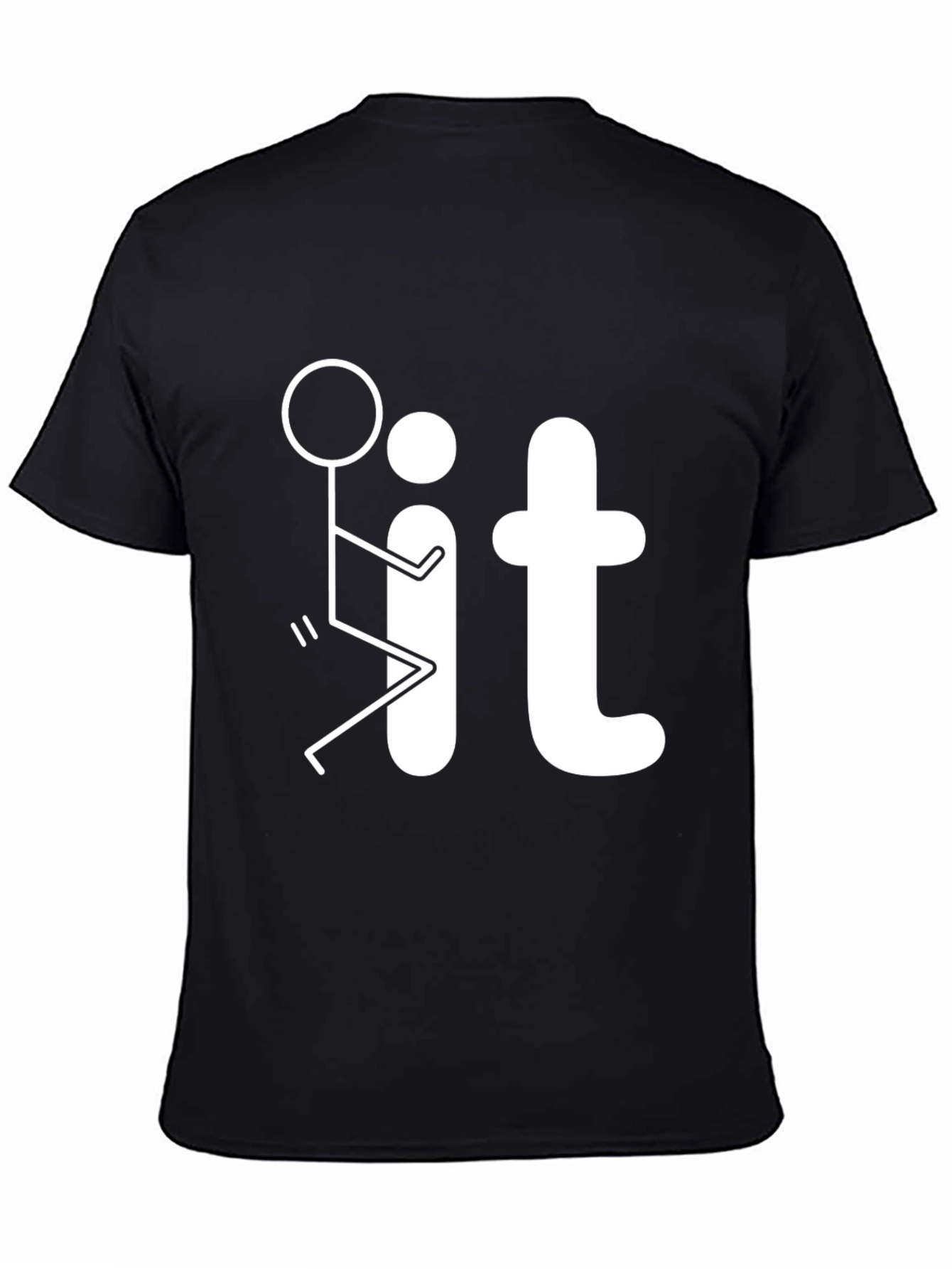 Funny Graphic T-Shirt - Black Casual Tee