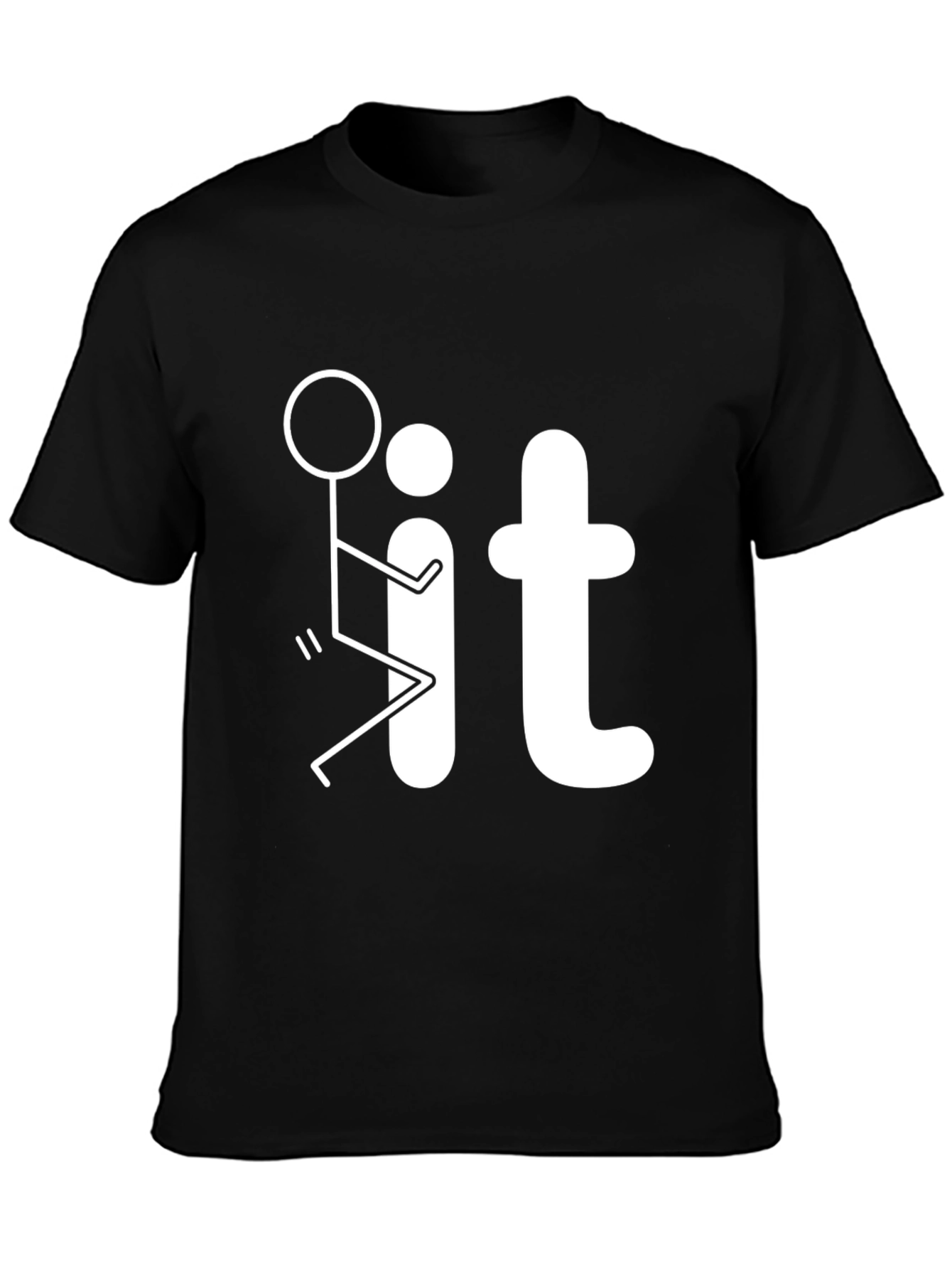 Funny Graphic T-Shirt - Black Casual Tee