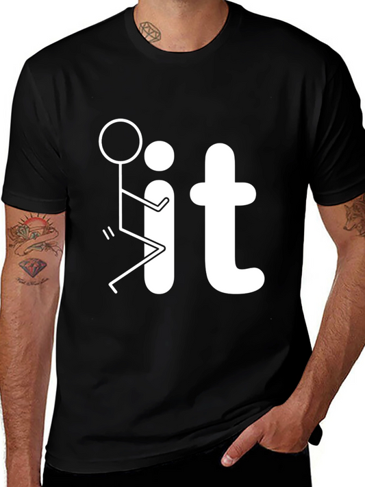 Funny Graphic T-Shirt - Black Casual Tee