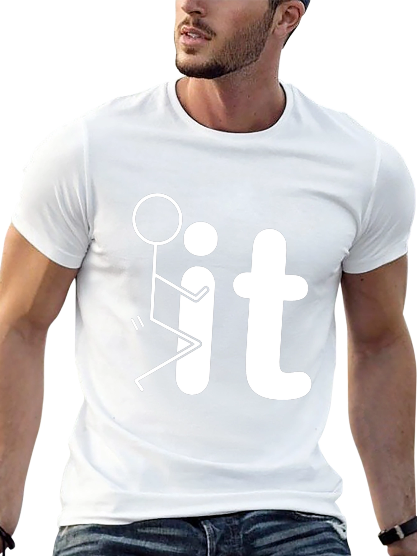 Funny Graphic T-Shirt - Black Casual Tee