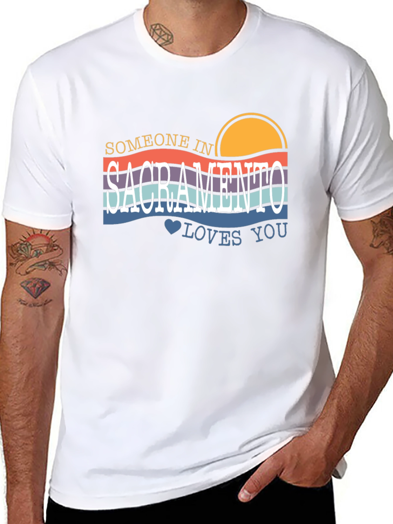Sacramento Retro T-Shirt - Someone Loves You!