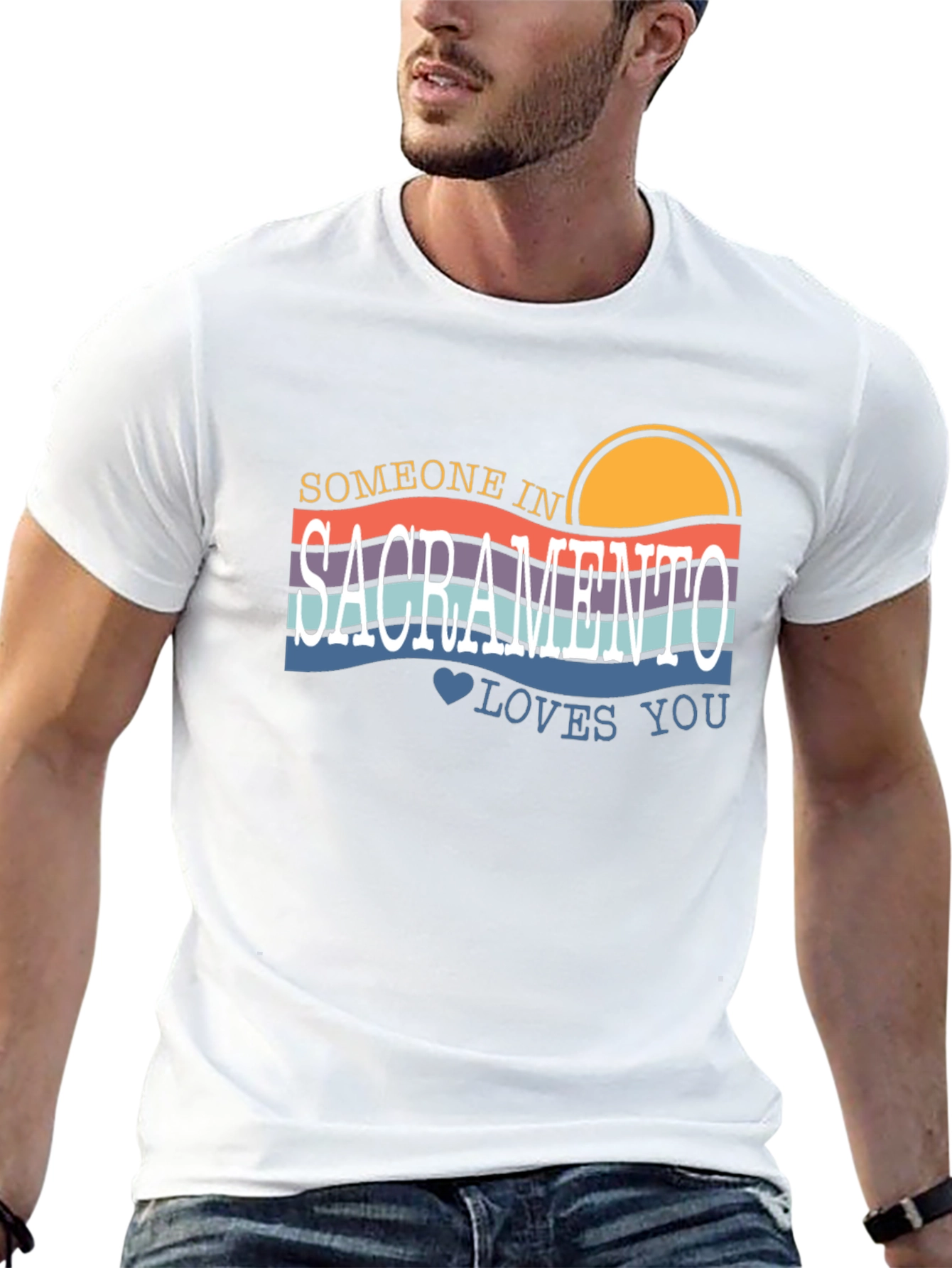 Sacramento Retro T-Shirt - Someone Loves You!