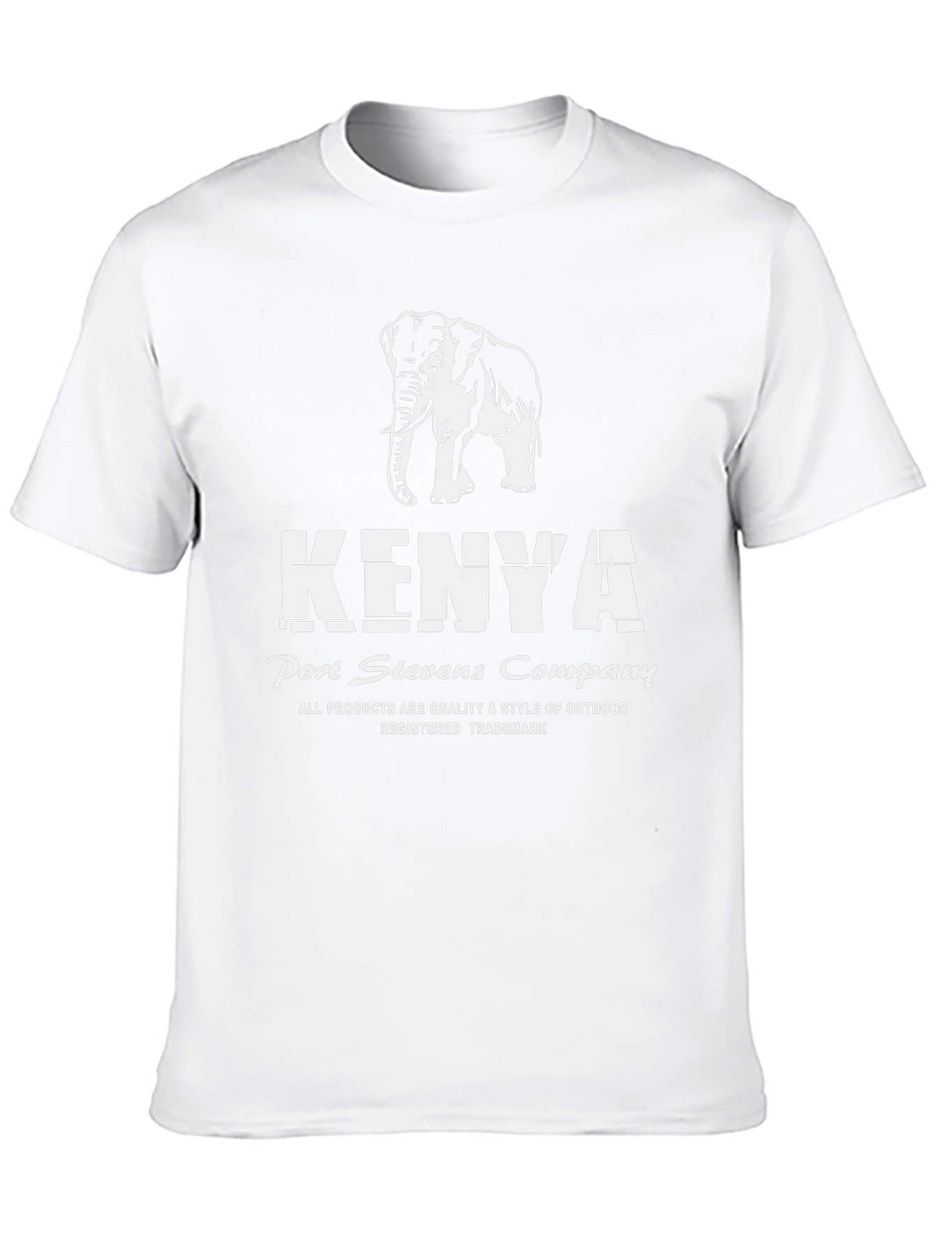 Kenya Elephant Black T-Shirt