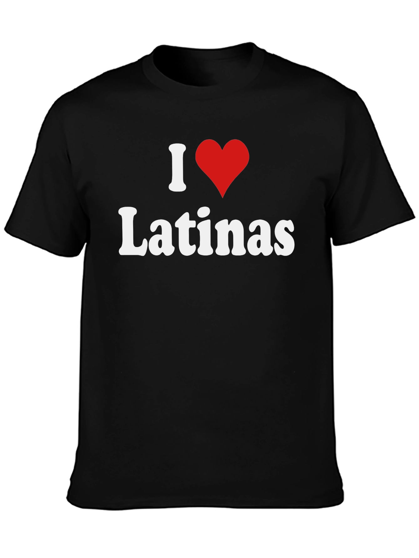I Heart Latinas Black T-Shirt