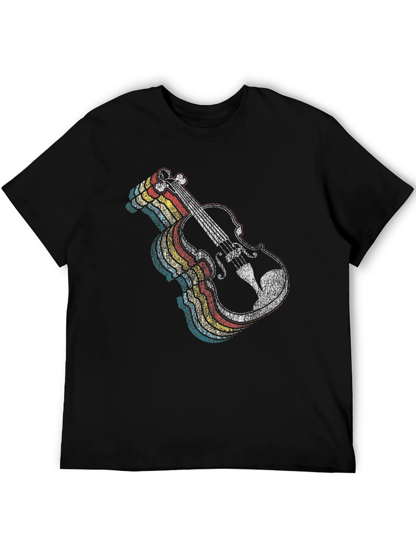 Retro Violin Graphic T-Shirt - Classic Music Lover Tee