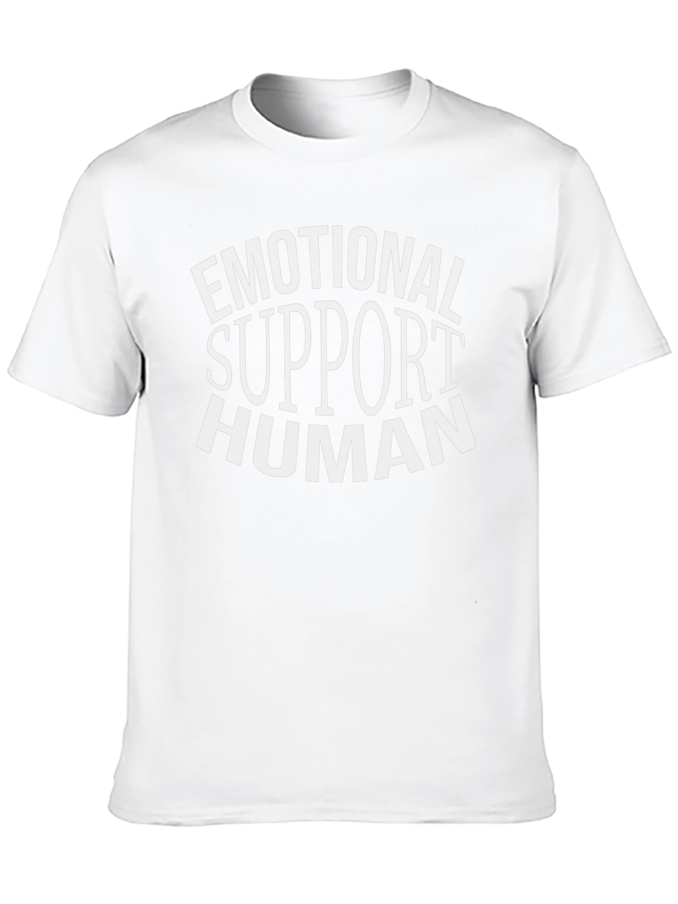 Emotional Support Human T-Shirt - Black Cotton Tee