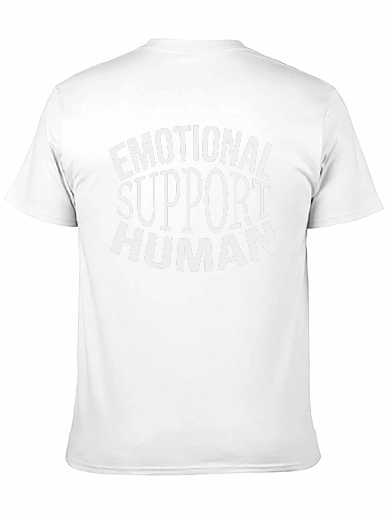Emotional Support Human T-Shirt - Black Cotton Tee