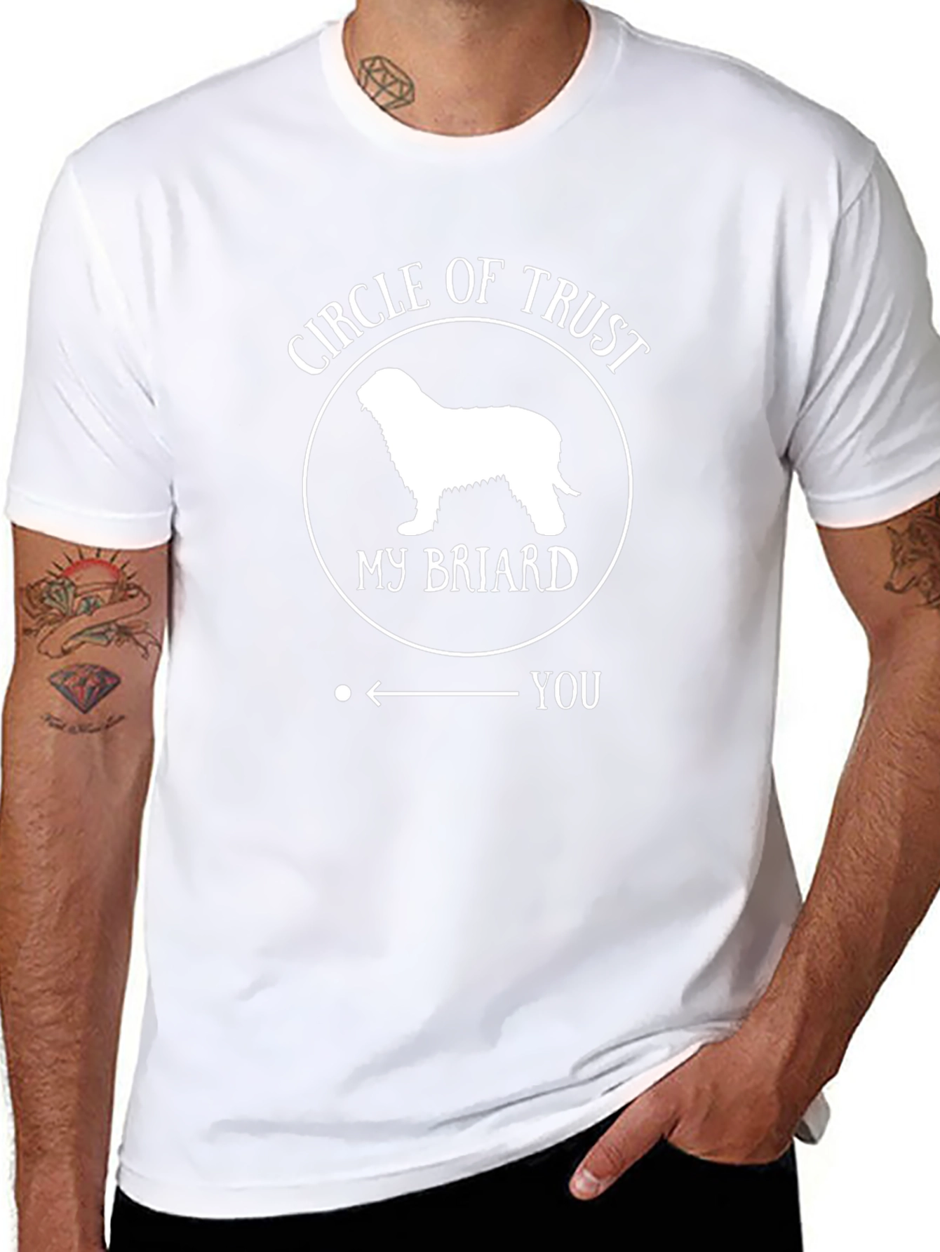 Circle of Trust Briard Dog T-Shirt