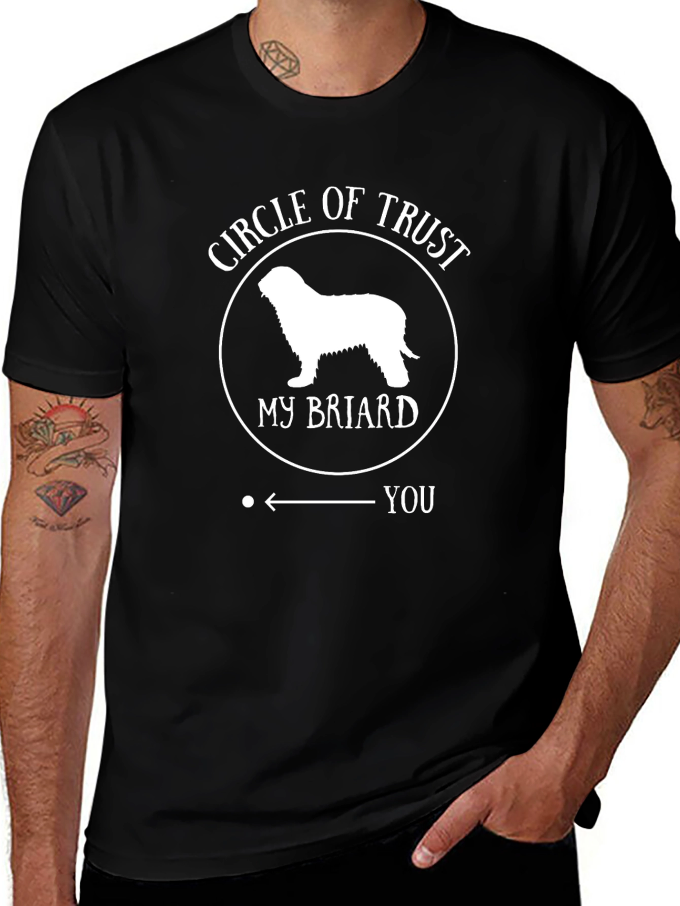 Circle of Trust Briard Dog T-Shirt