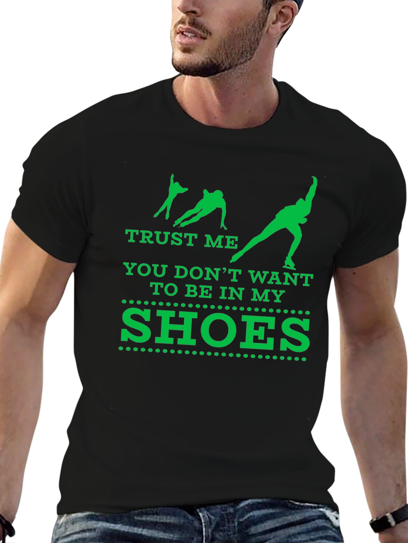 Trust Me Ice Skater Graphic T-Shirt