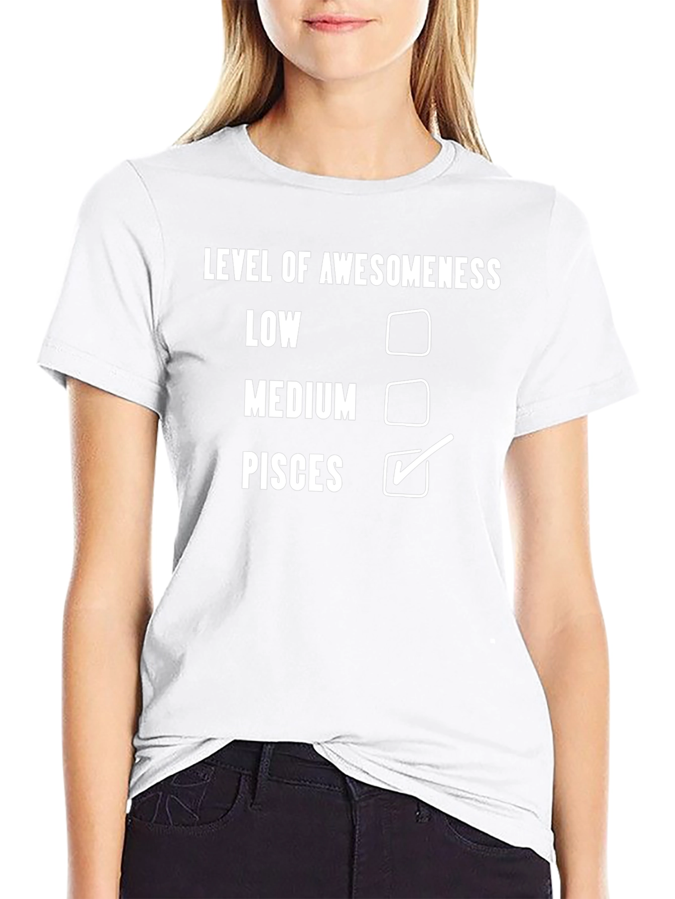 Pisces Level of Awesomeness Graphic Tee