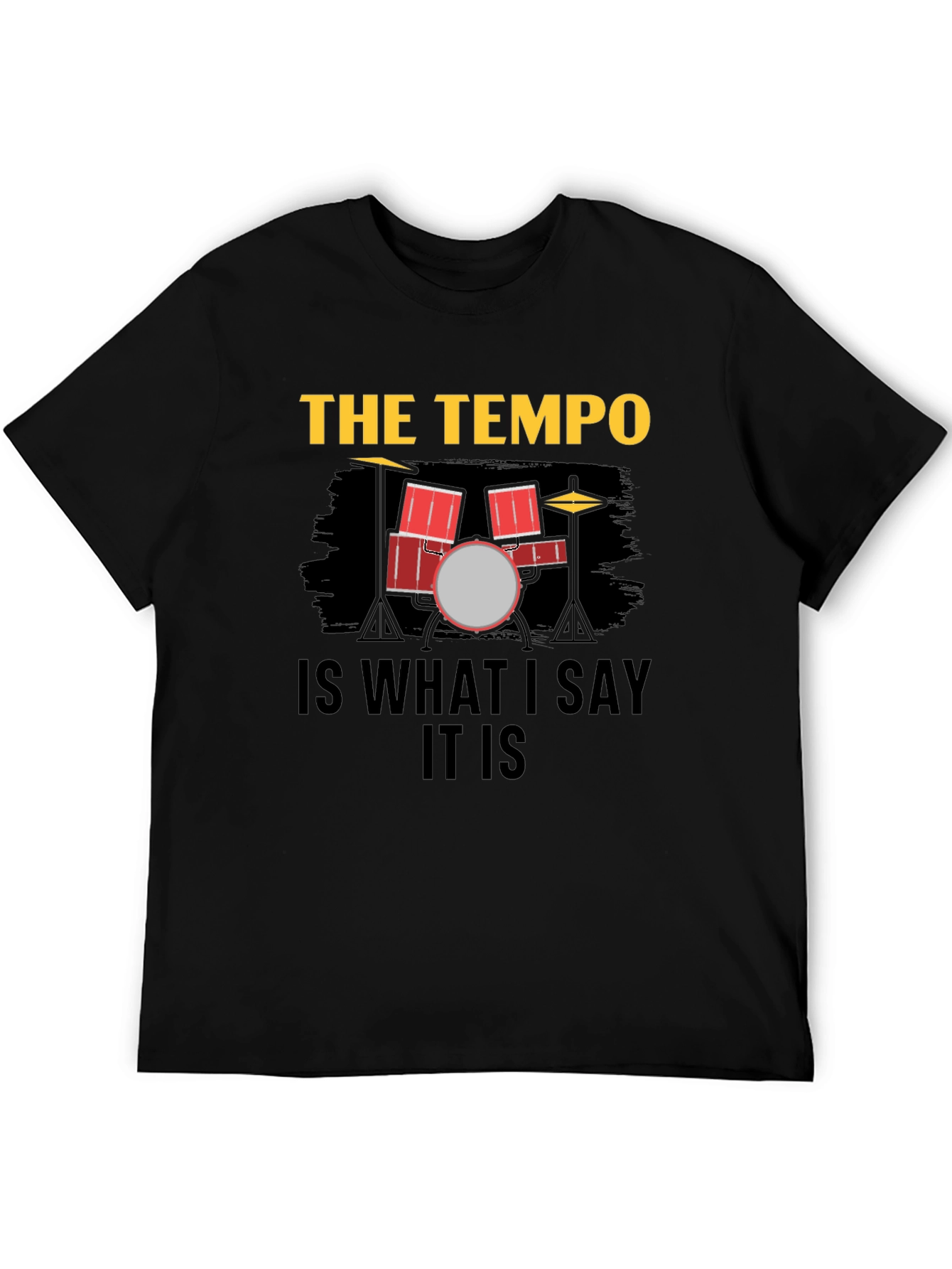 Drummers Tempo Graphic Tee - Music Lovers T-Shirt